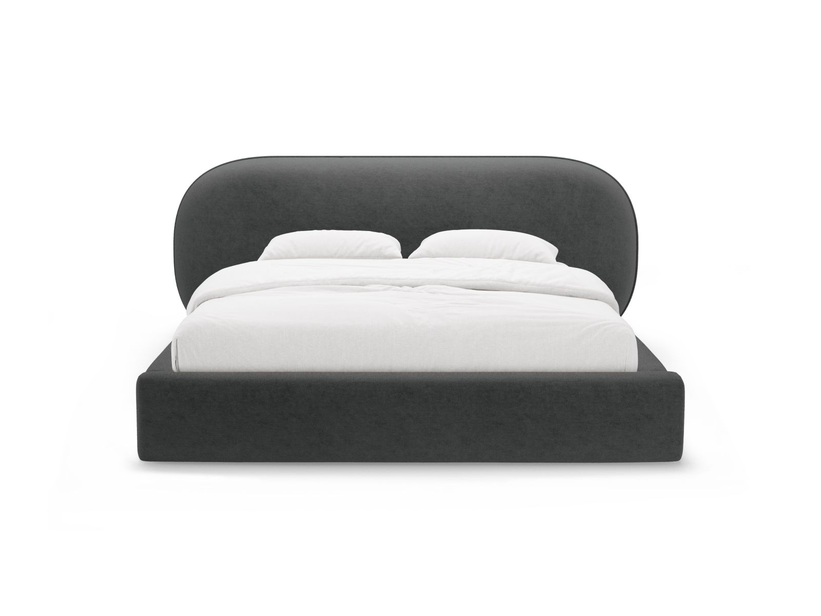 Storage Bed With Headboard, "Ovalo", 290x234x96