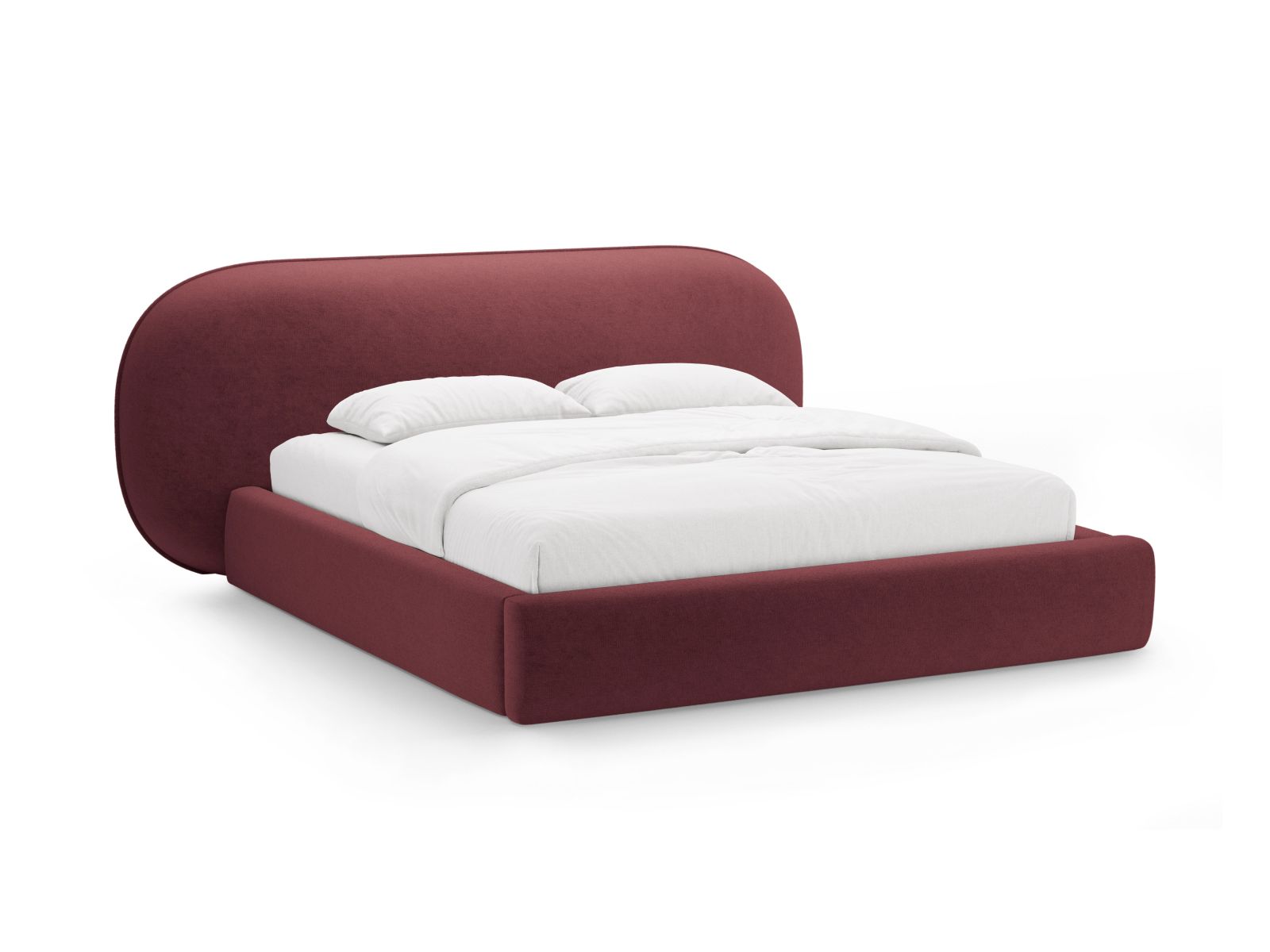 Storage Bed With Headboard, "Ovalo", 290x234x96