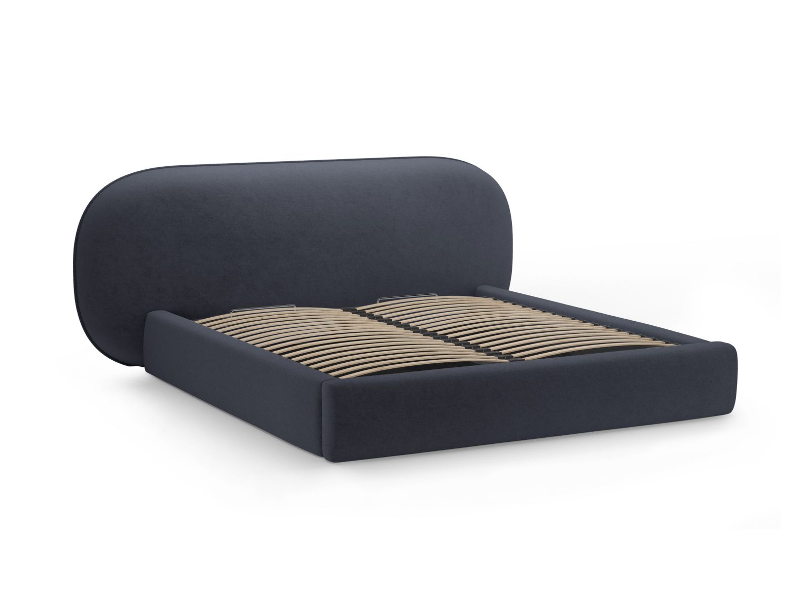 Storage Bed With Headboard, "Ovalo", 290x234x96