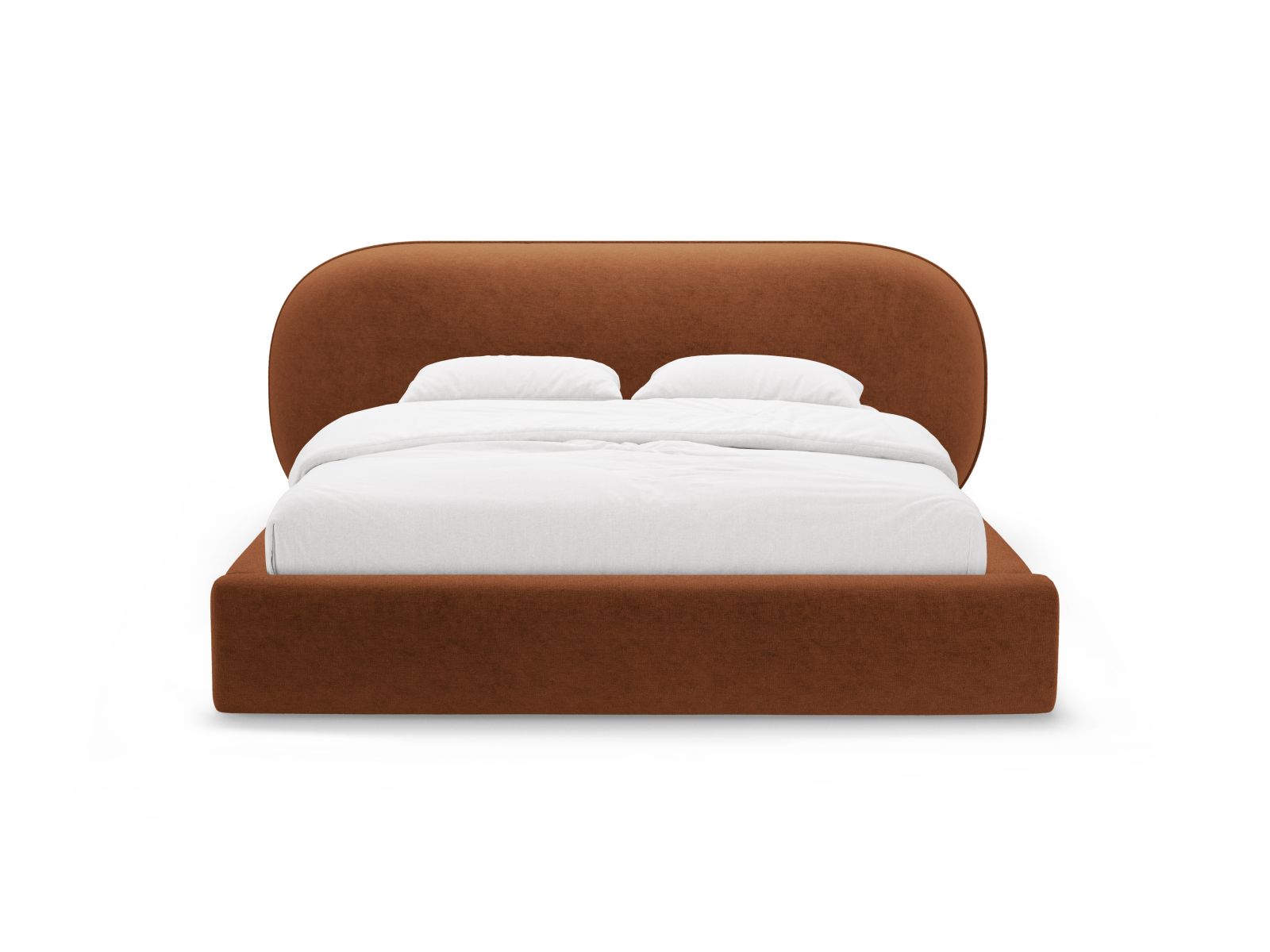 Storage Bed With Headboard, "Ovalo", 290x234x96