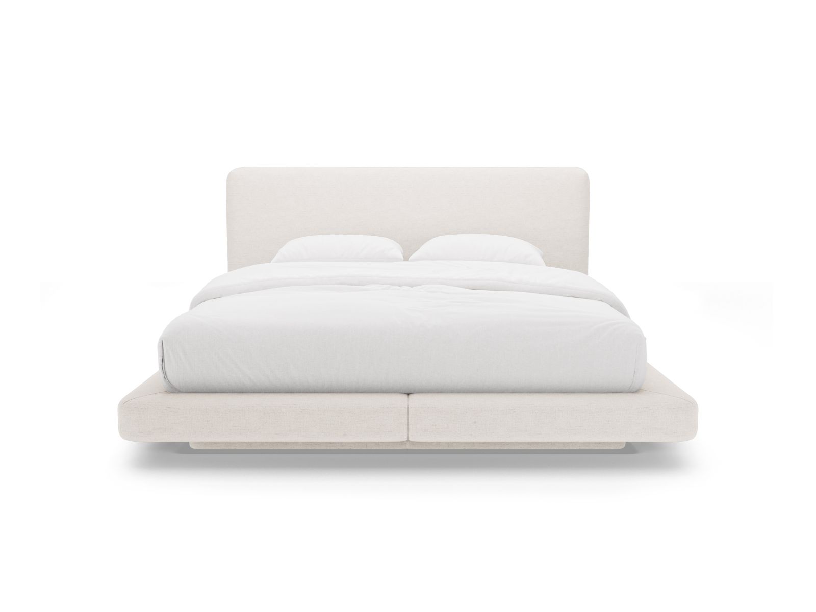 Bed With Headboard, "Linea", 184x225x98