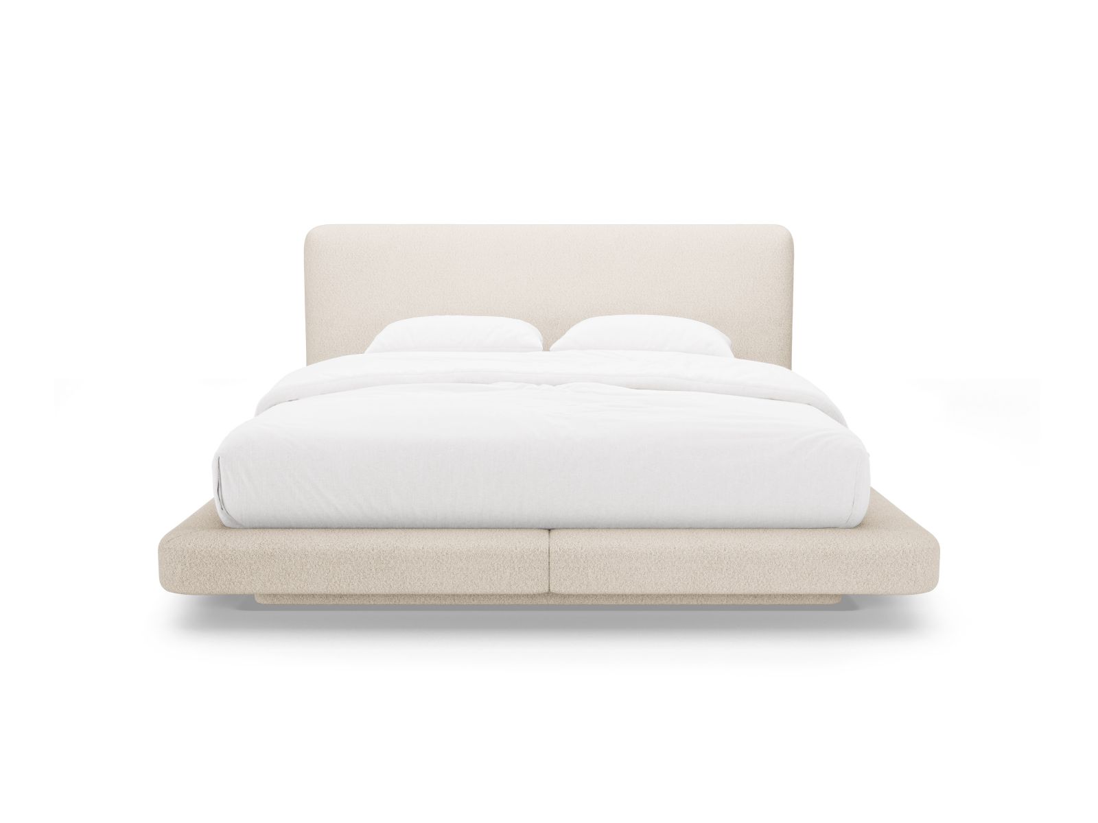 Bed With Headboard, "Linea", 204x225x98