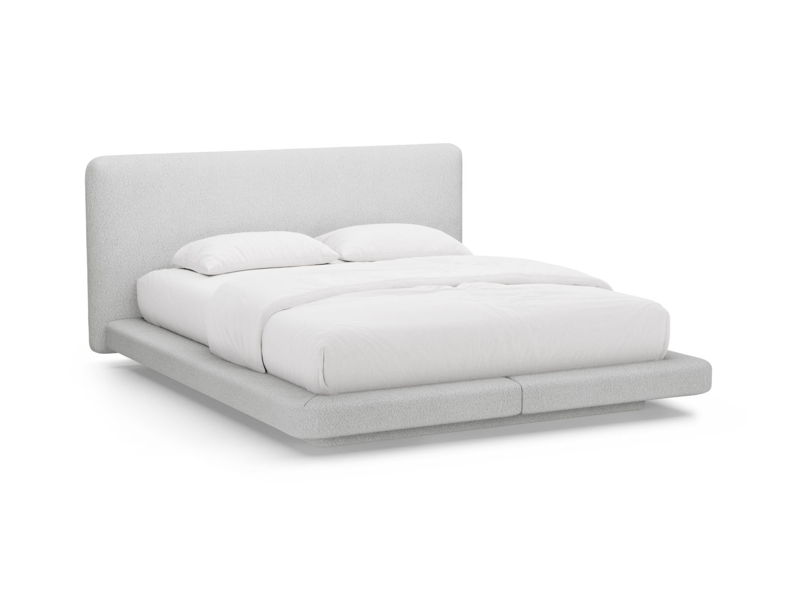 Bed With Headboard, "Linea", 204x225x98