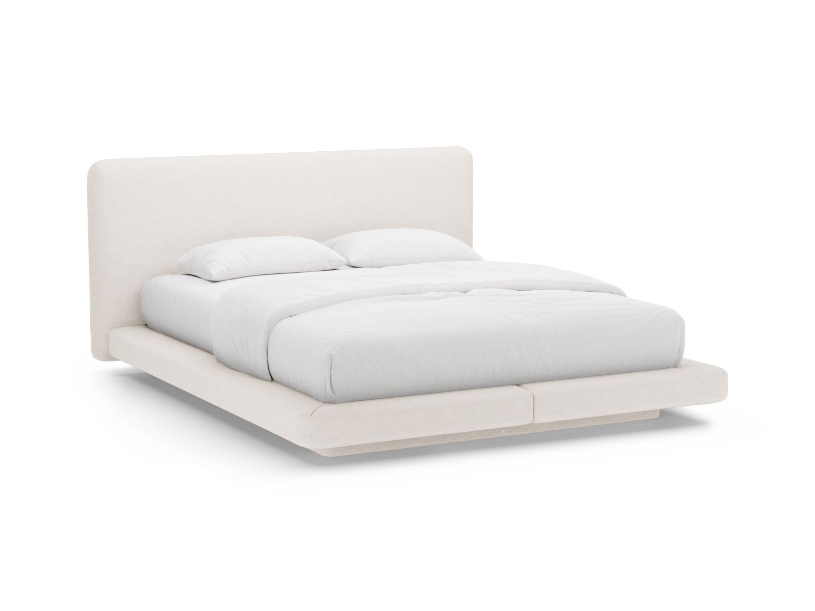 Bed With Headboard, "Linea", 244x225x98