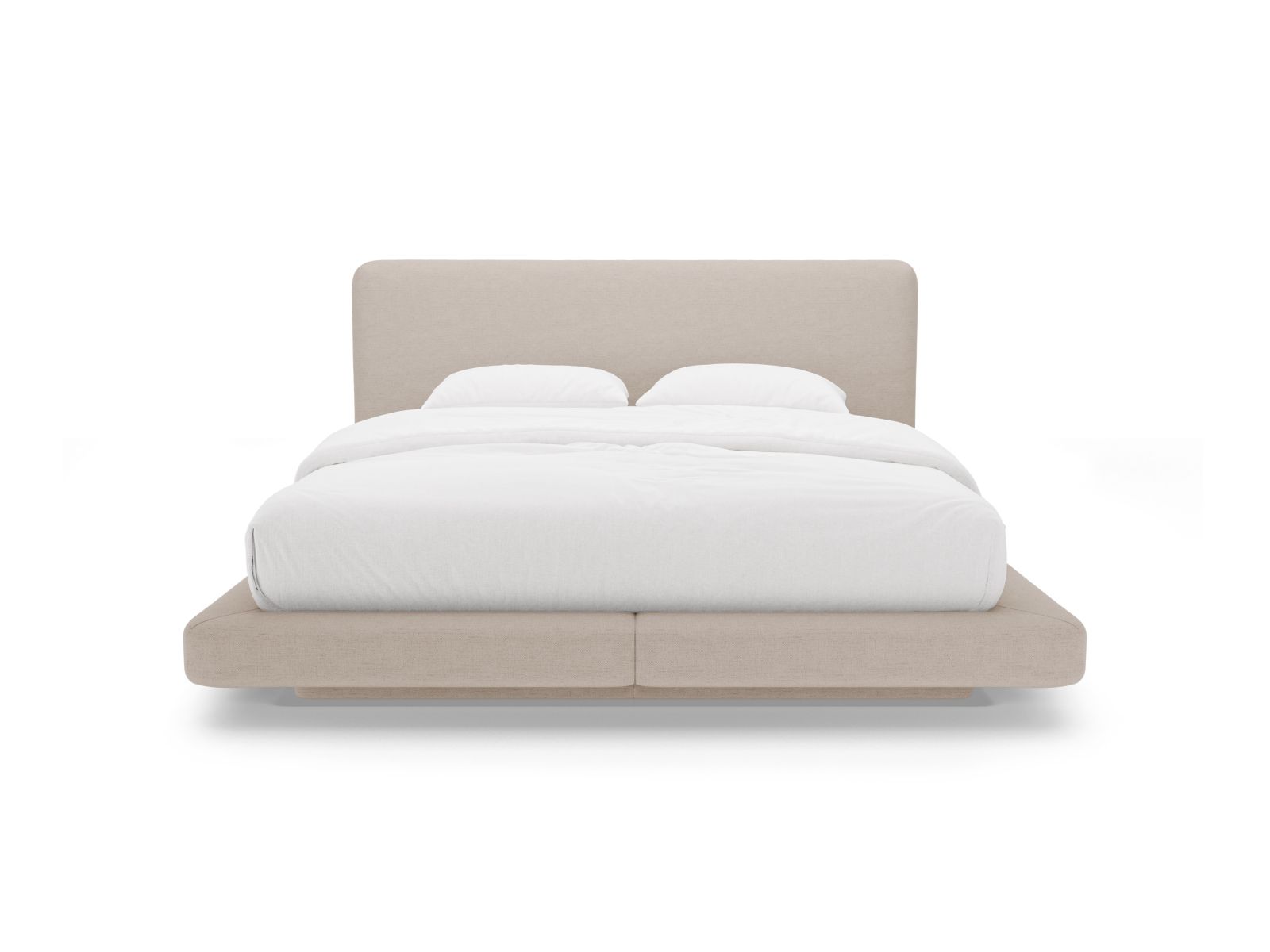 Bed With Headboard, "Linea", 244x225x98