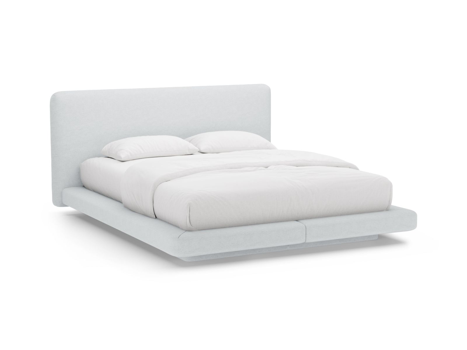 Bed With Headboard, "Linea", 244x225x98