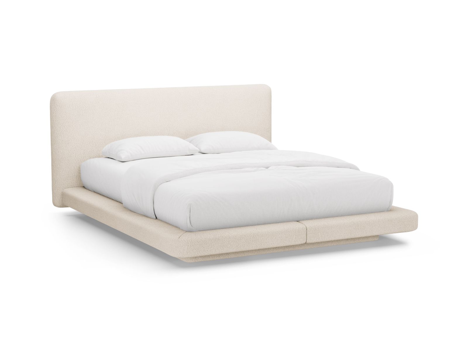 Bed With Headboard, "Linea", 244x225x98