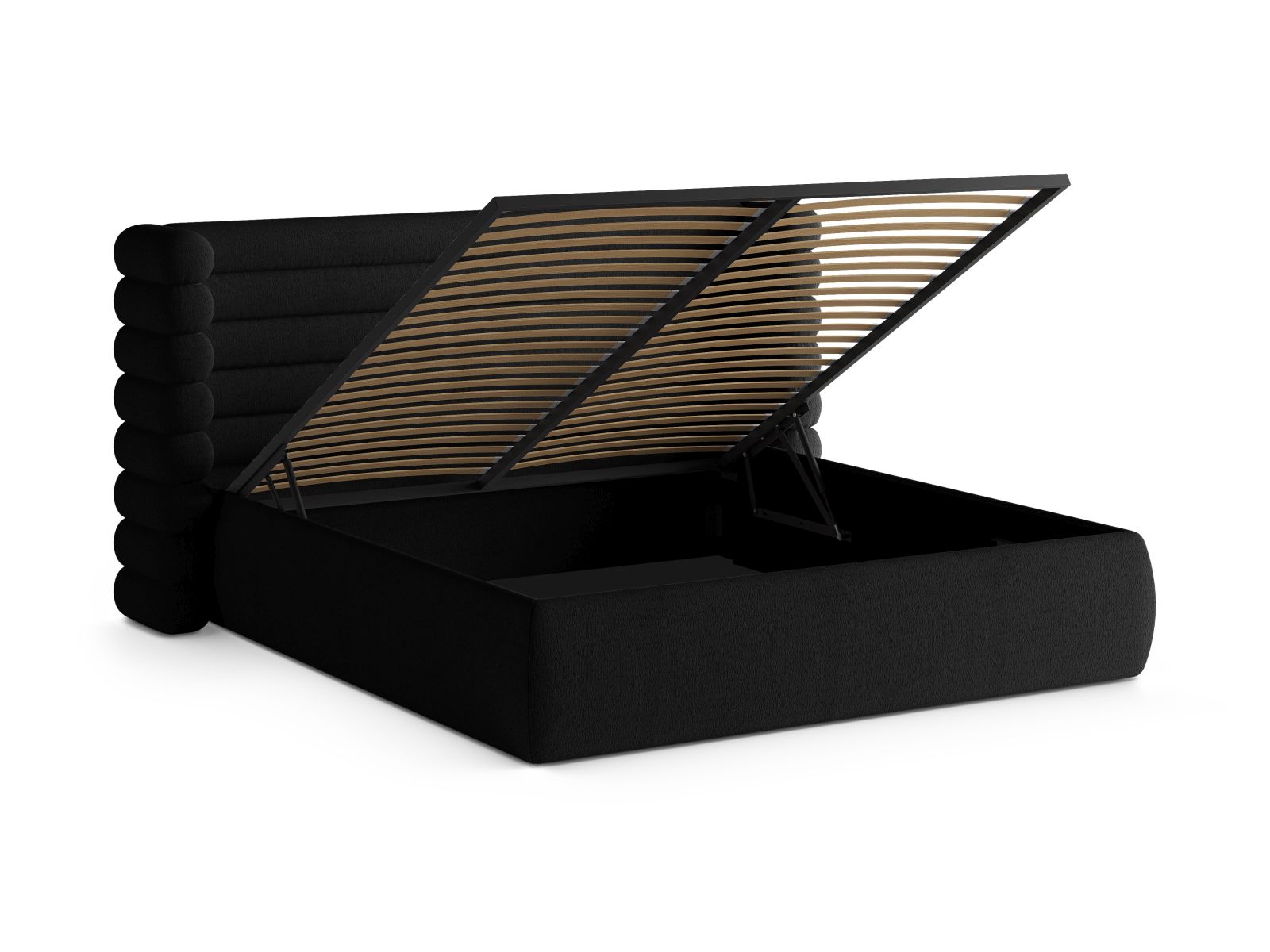 Storage Bed With Headboard, "Mount", 196x228x120