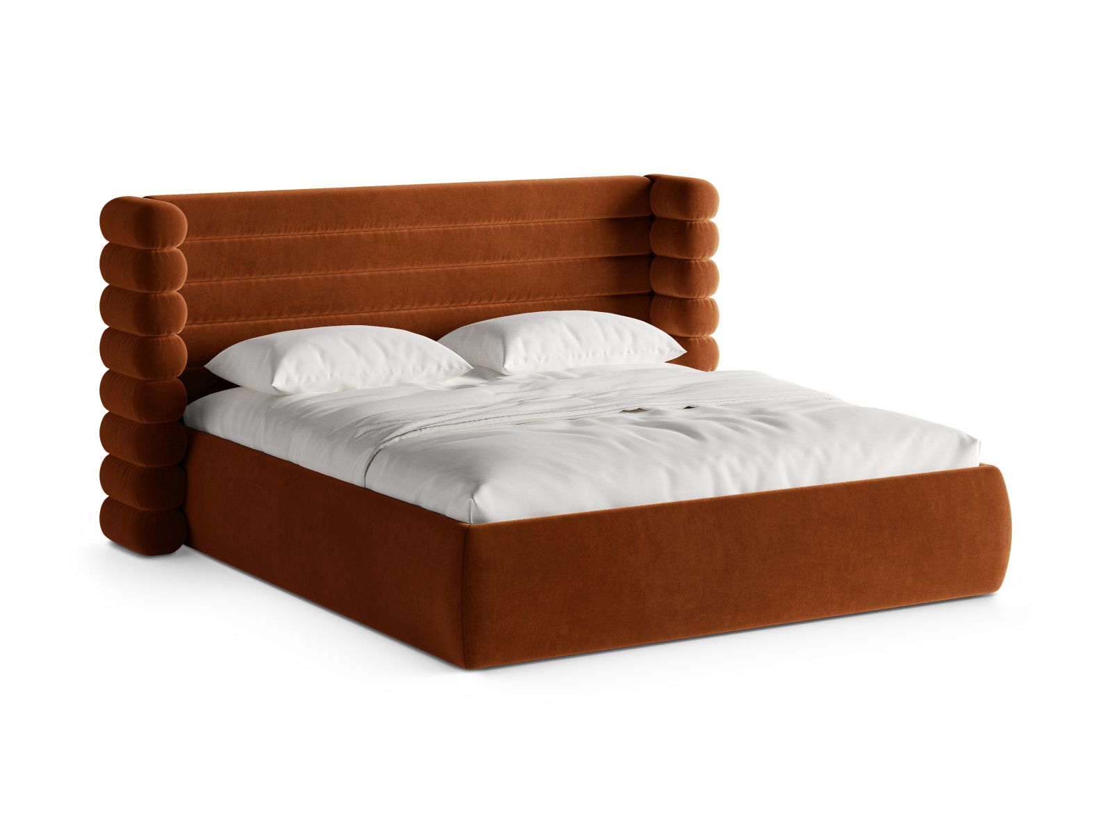 Storage Bed With Headboard, "Mount", 196x228x120