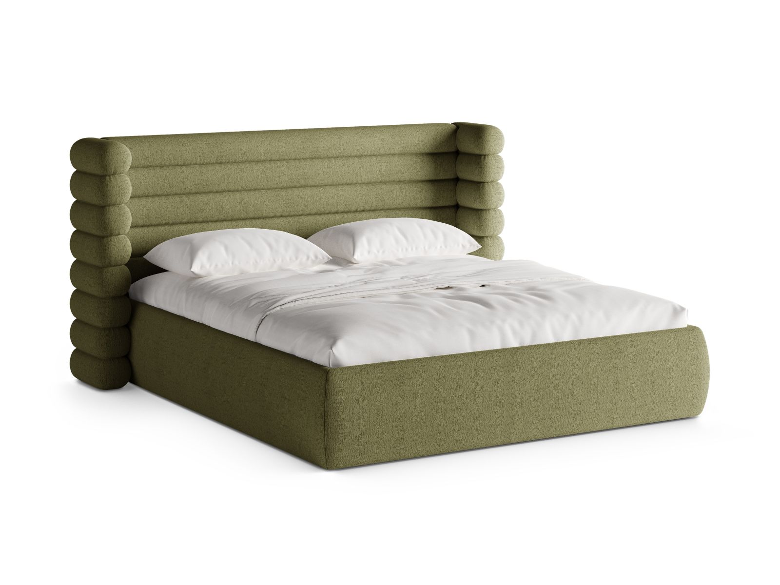Storage Bed With Headboard, "Mount", 216x228x120