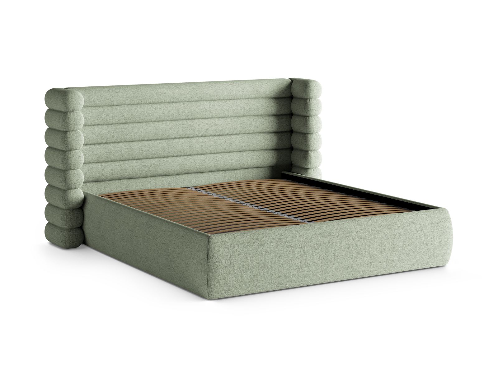 Storage Bed With Headboard, "Mount", 216x228x120