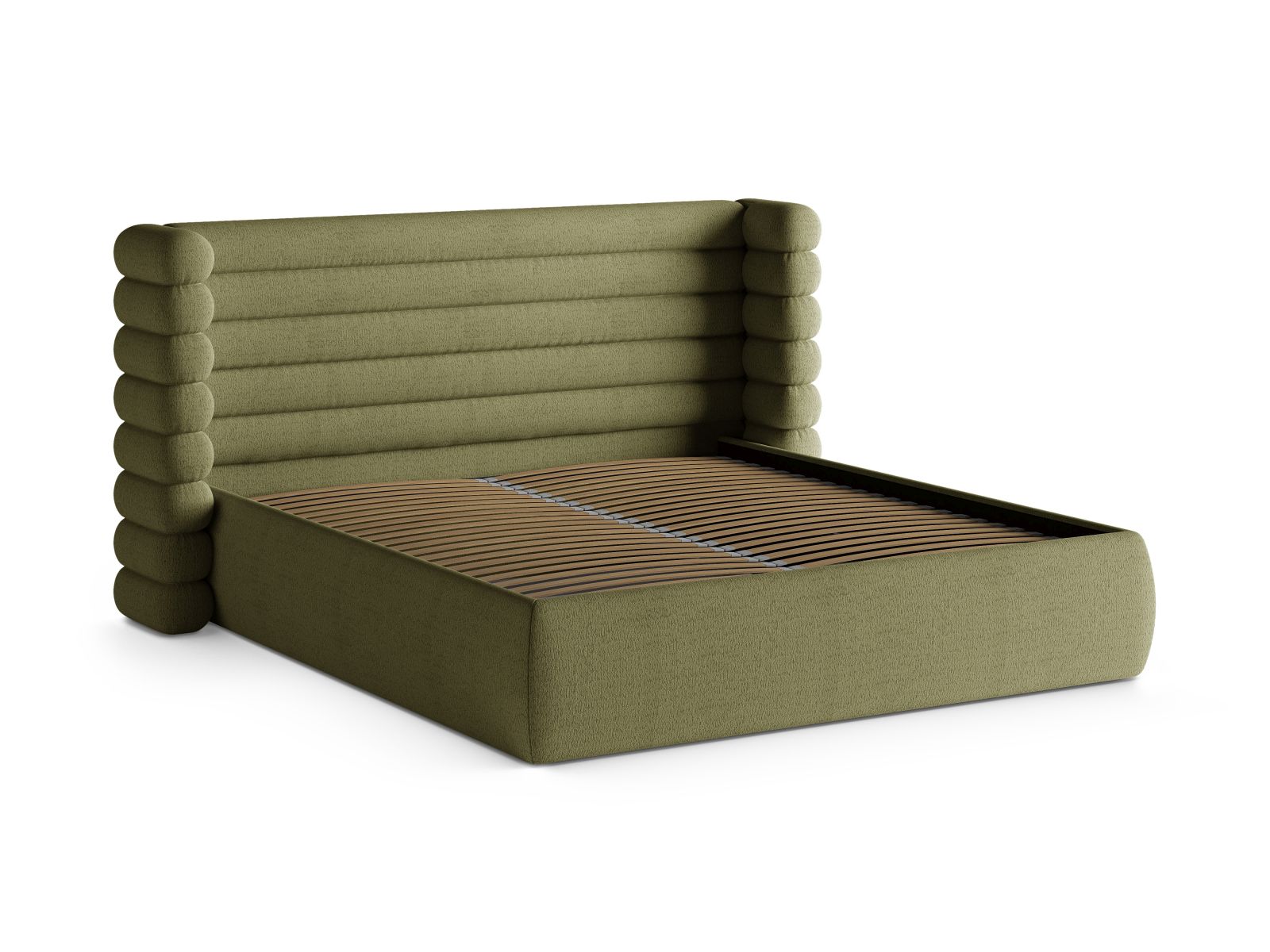 Storage Bed With Headboard, "Mount", 216x228x120