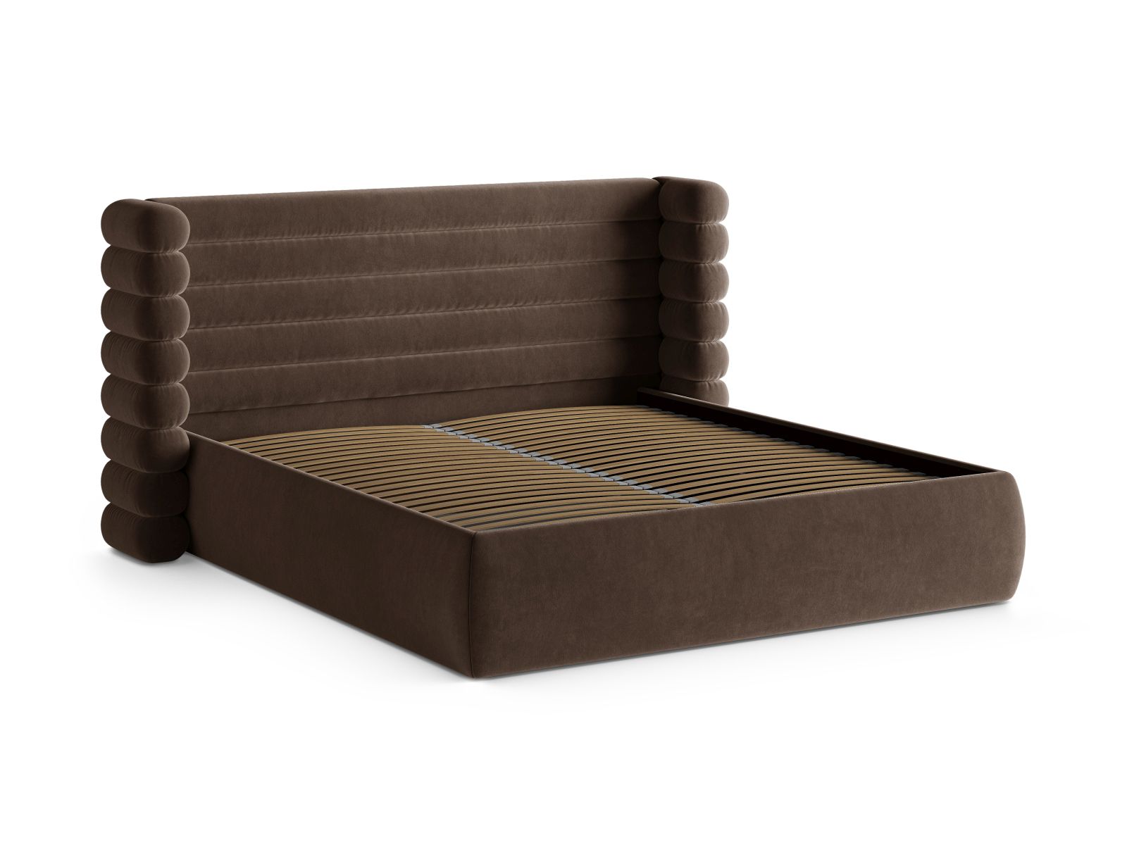 Storage Bed With Headboard, "Mount", 216x228x120