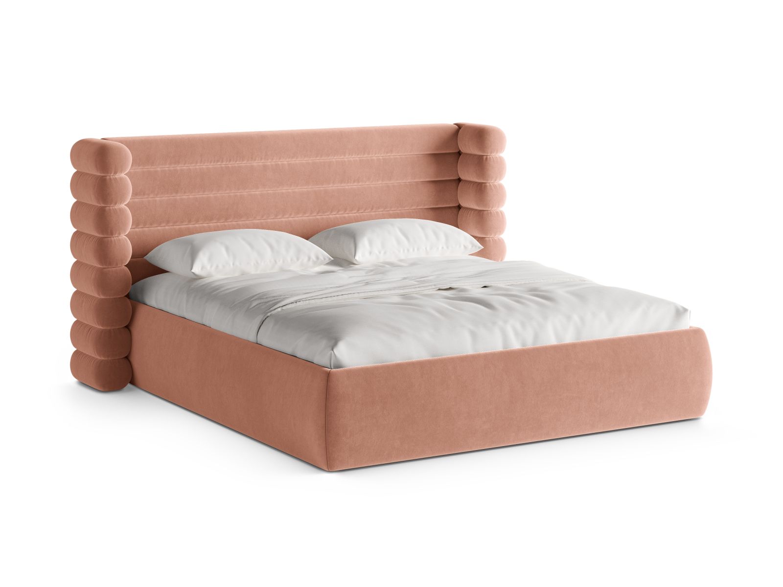 Storage Bed With Headboard, "Mount", 216x228x120