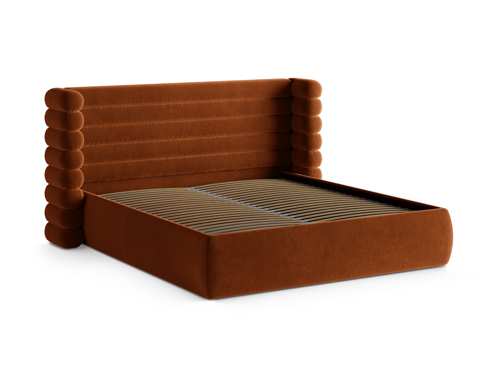 Storage Bed With Headboard, "Mount", 216x228x120