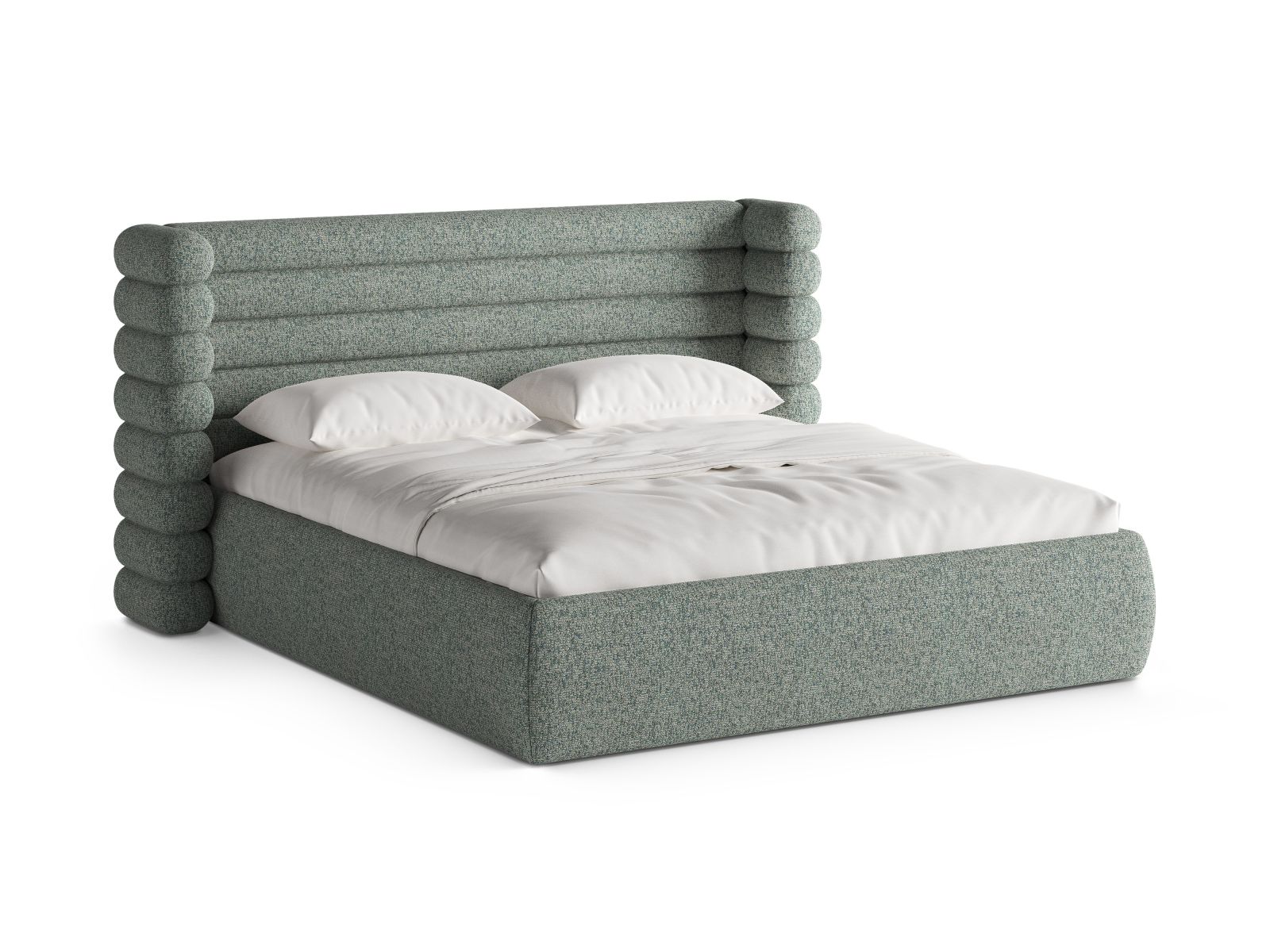 Storage Bed With Headboard, "Mount", 216x228x120