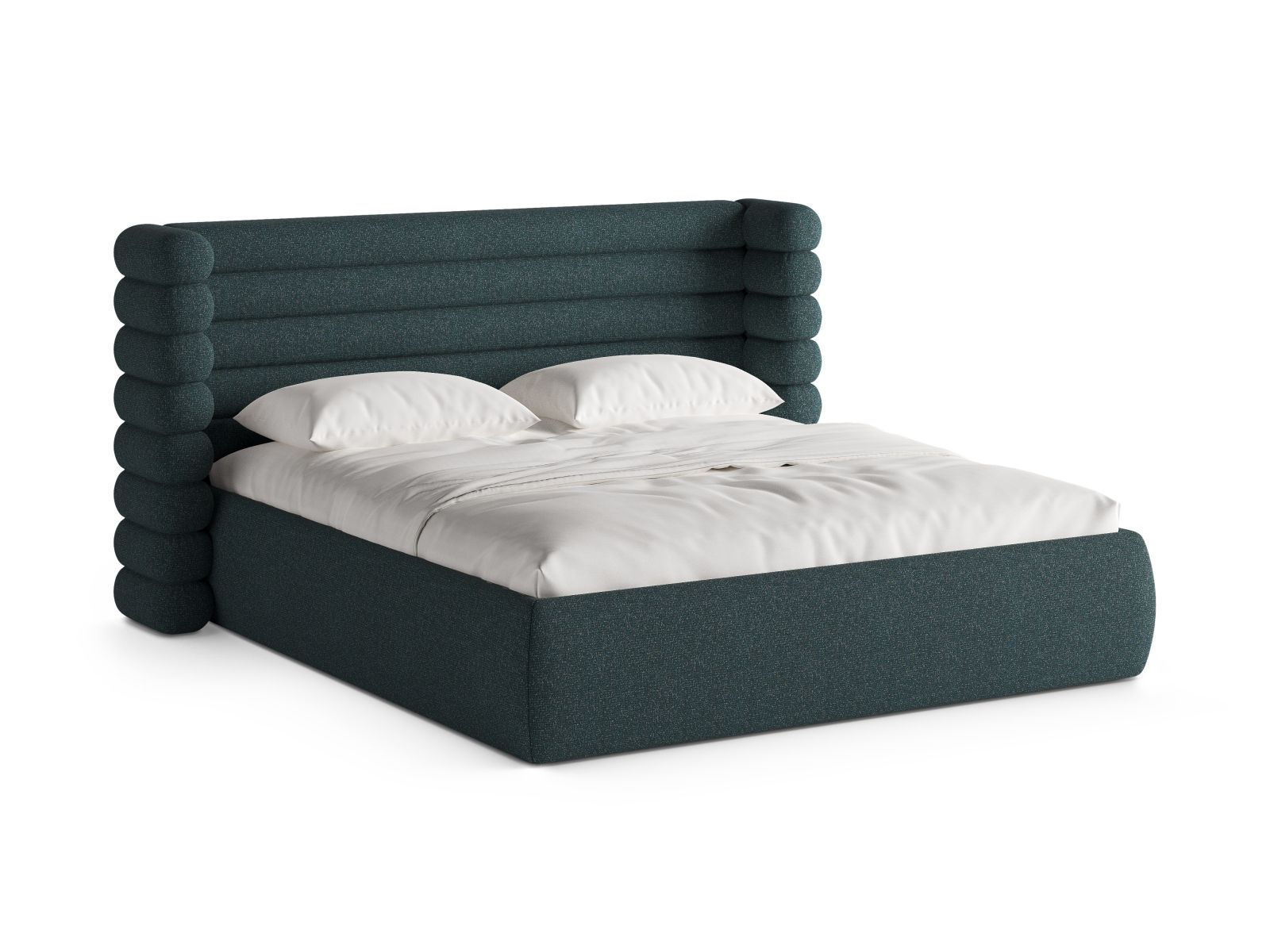 Storage Bed With Headboard, "Mount", 216x228x120