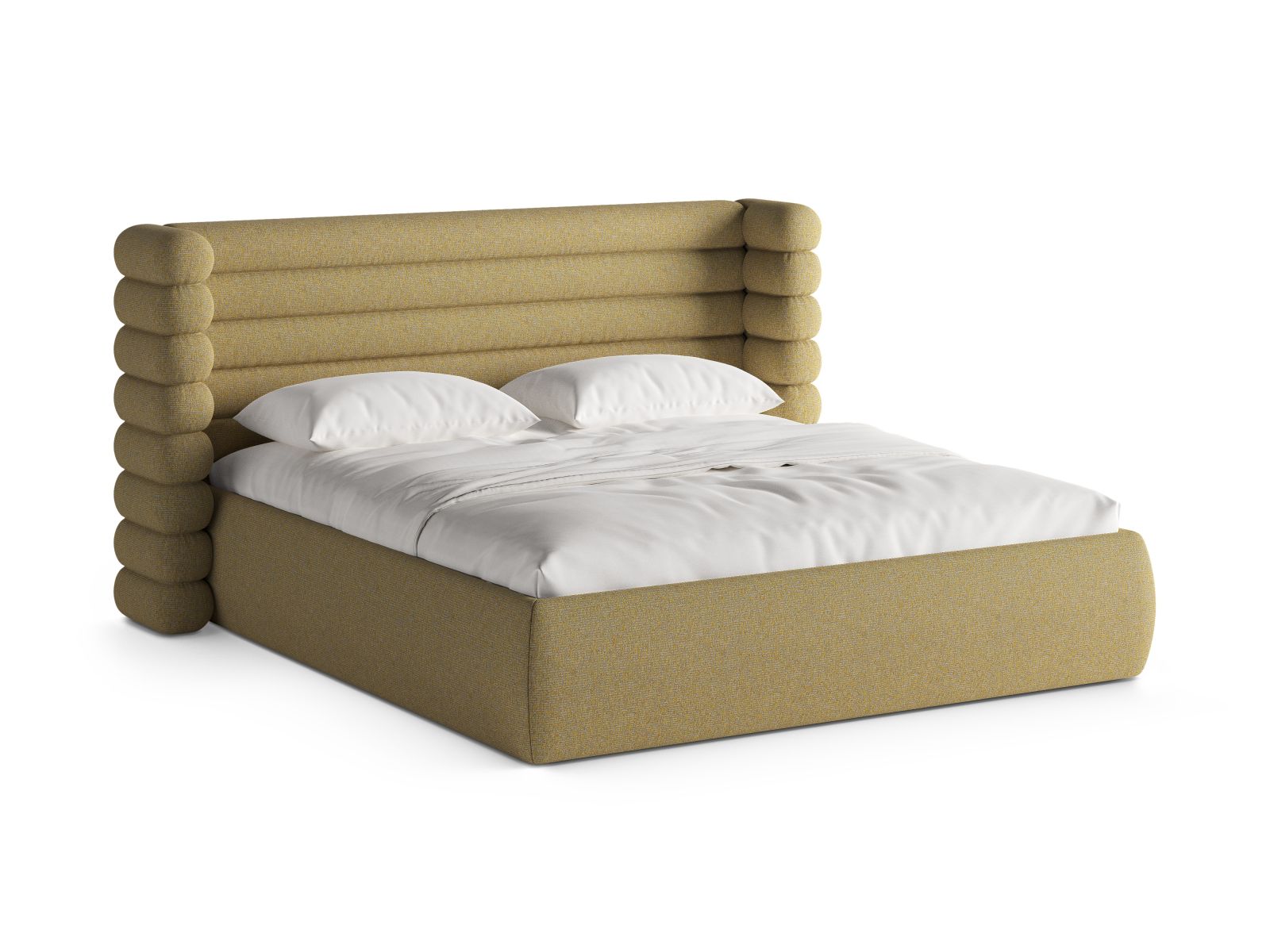 Storage Bed With Headboard, "Mount", 216x228x120