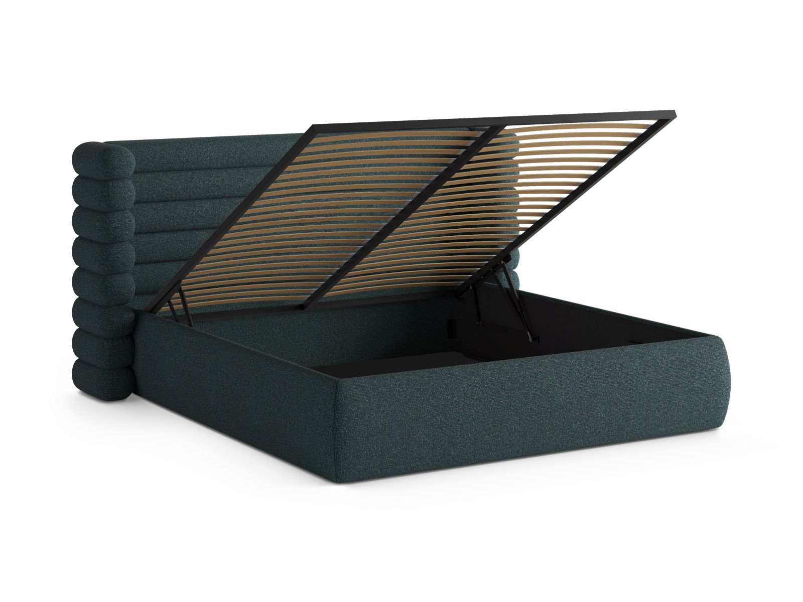 Storage Bed With Headboard, "Mount", 216x228x120