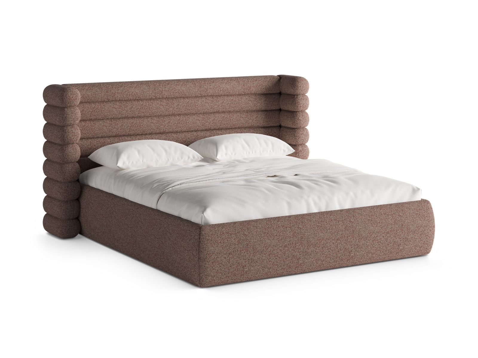 Storage Bed With Headboard, "Mount", 216x228x120