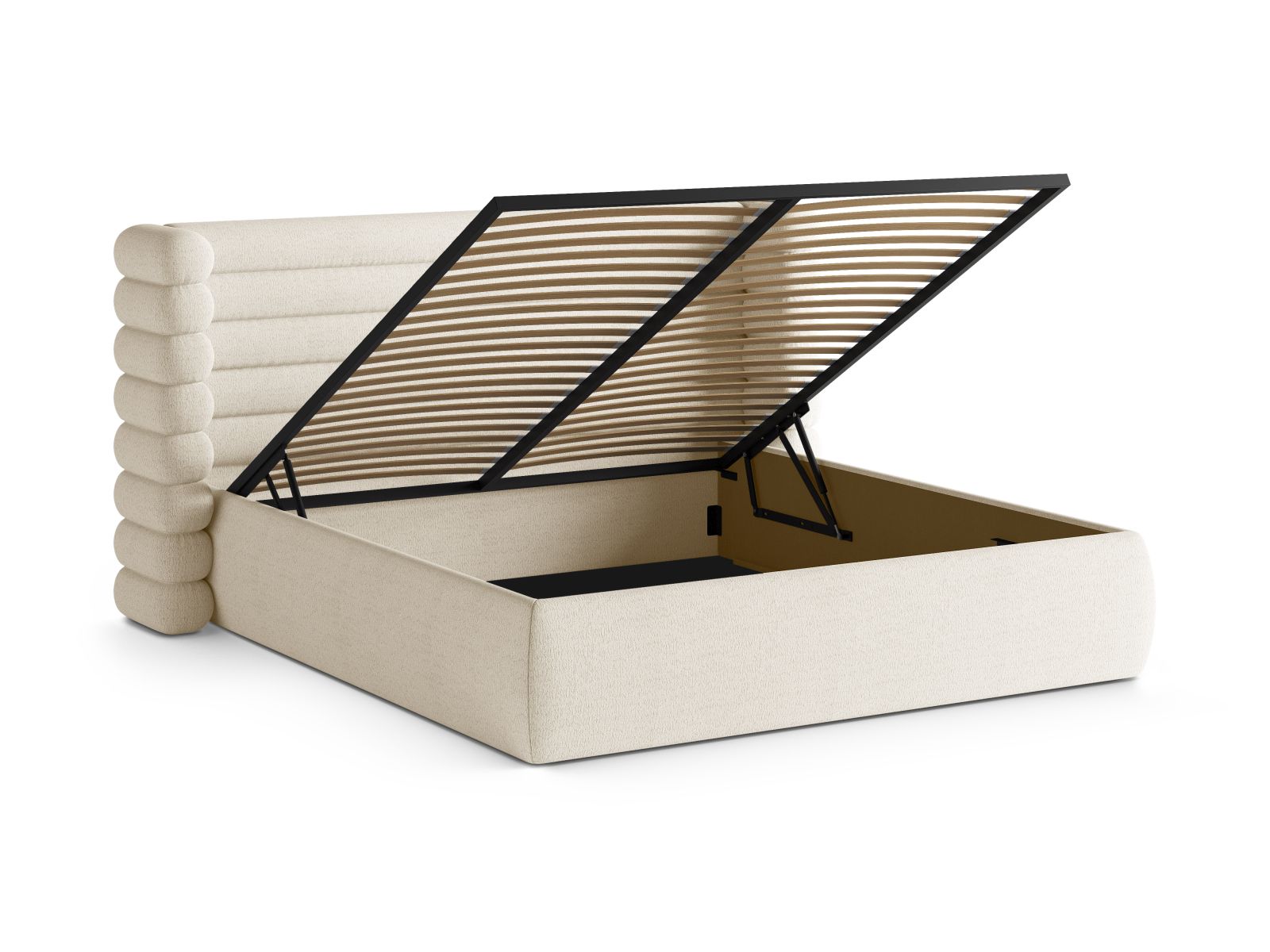 Storage Bed With Headboard, "Mount", 236x228x120
