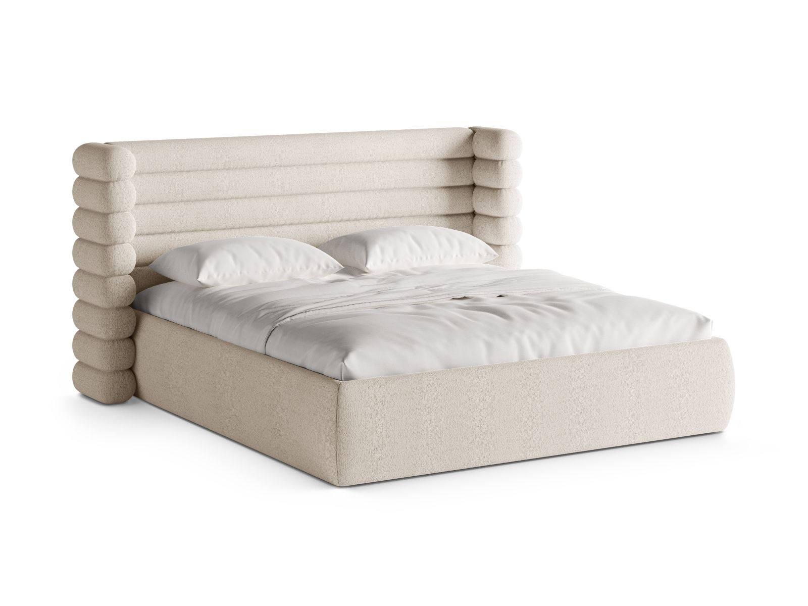 Storage Bed With Headboard, "Mount", 236x228x120