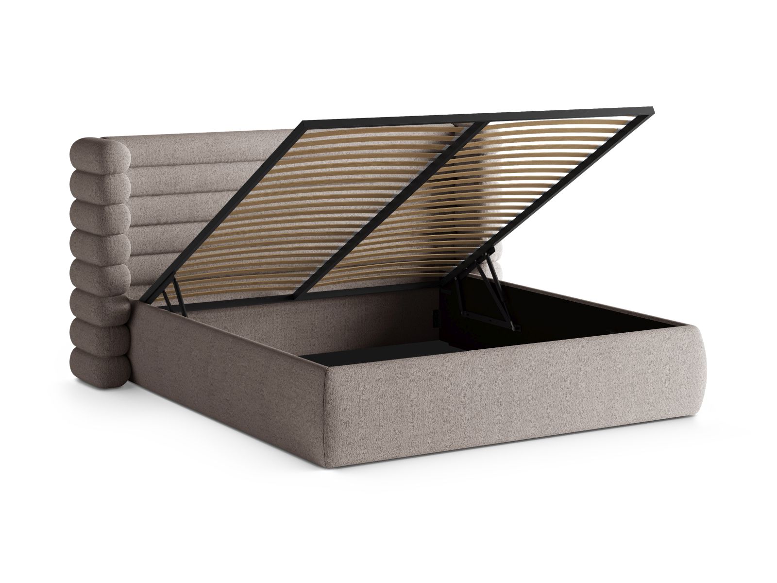 Storage Bed With Headboard, "Mount", 236x228x120