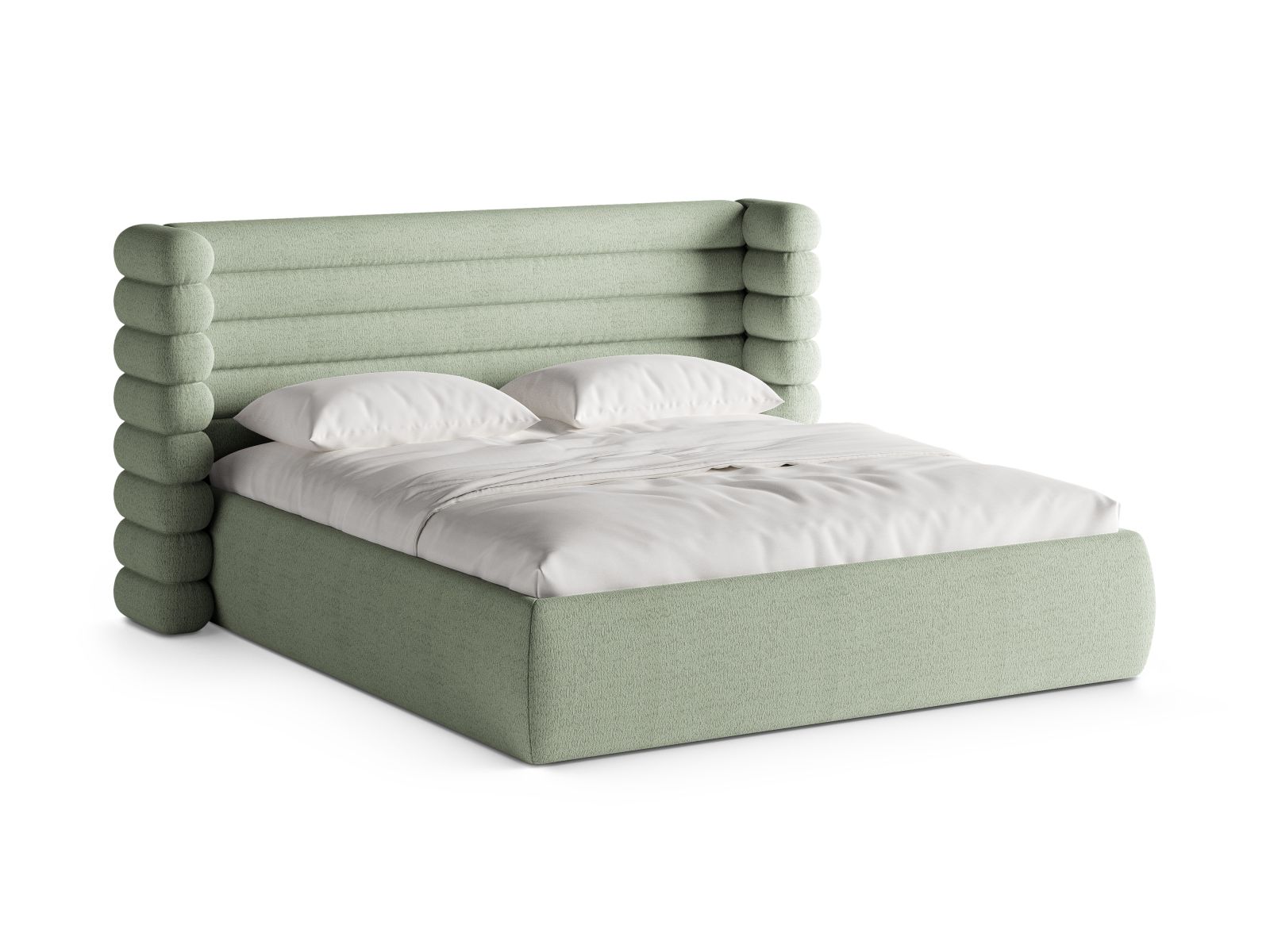 Storage Bed With Headboard, "Mount", 236x228x120