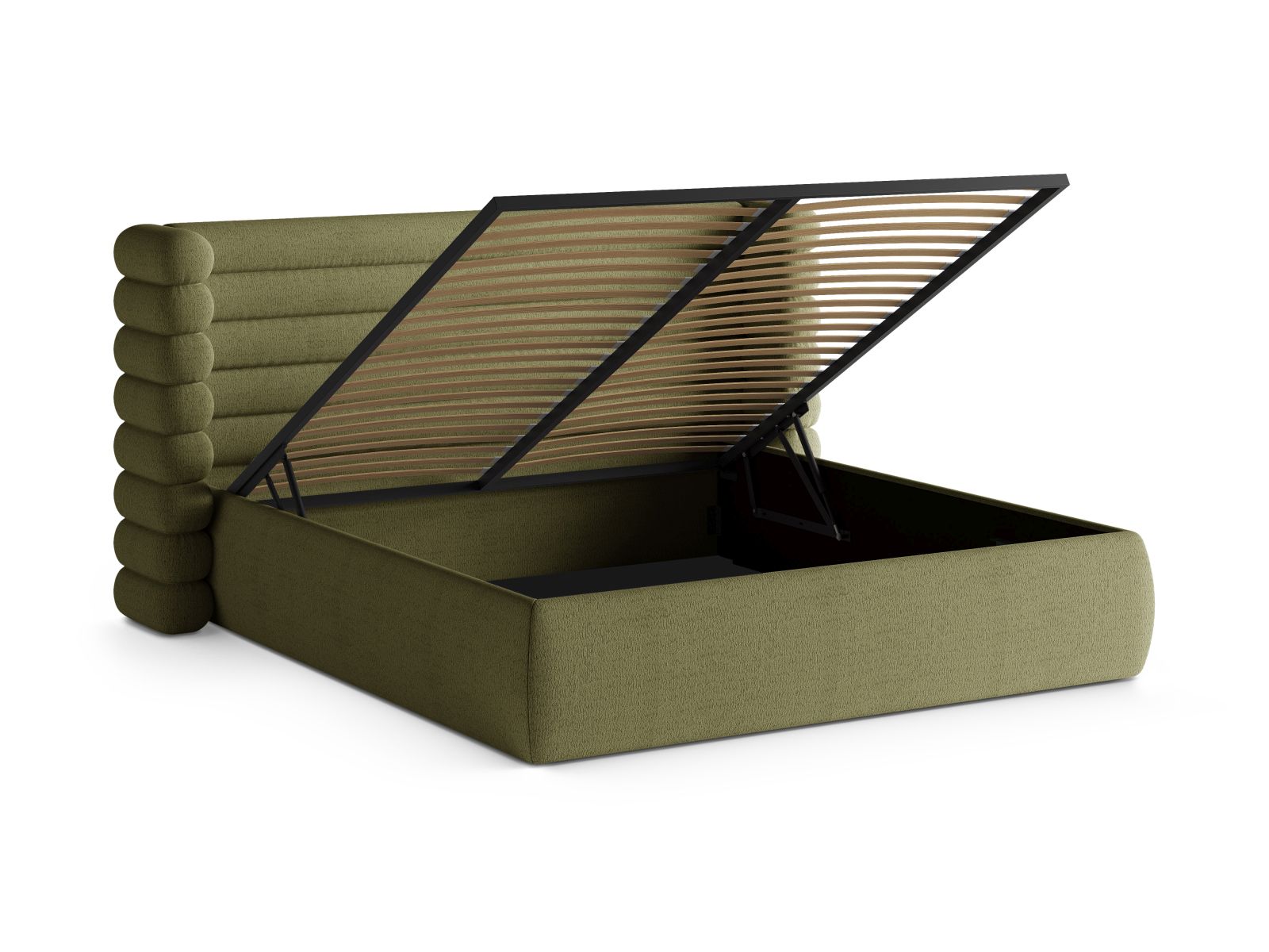 Storage Bed With Headboard, "Mount", 236x228x120
