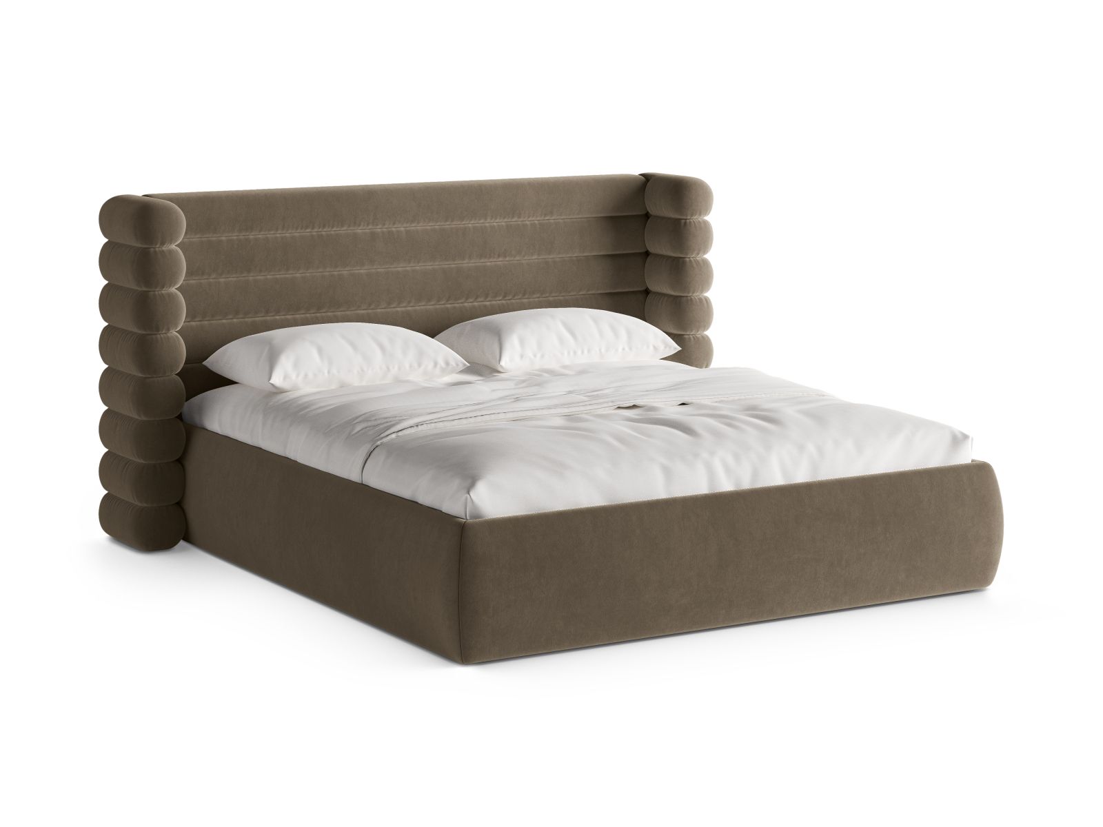 Storage Bed With Headboard, "Mount", 236x228x120