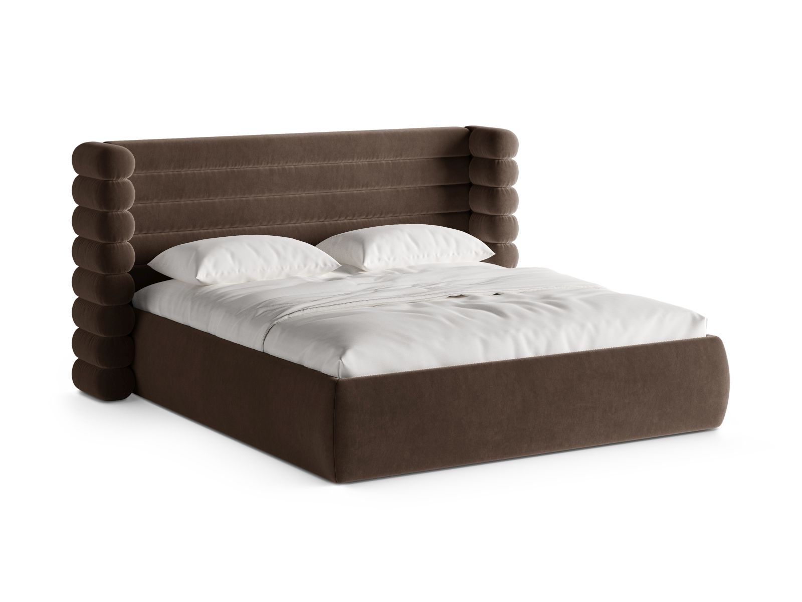 Storage Bed With Headboard, "Mount", 236x228x120