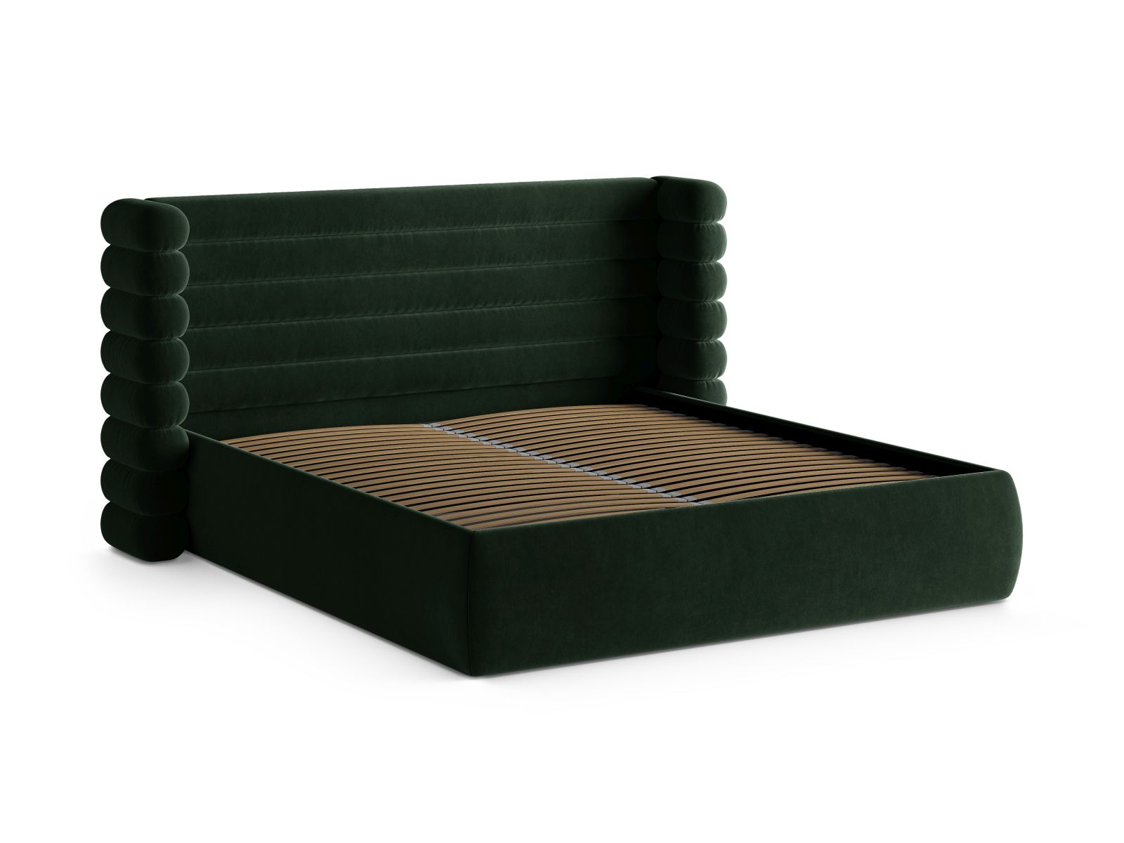 Storage Bed With Headboard, "Mount", 236x228x120