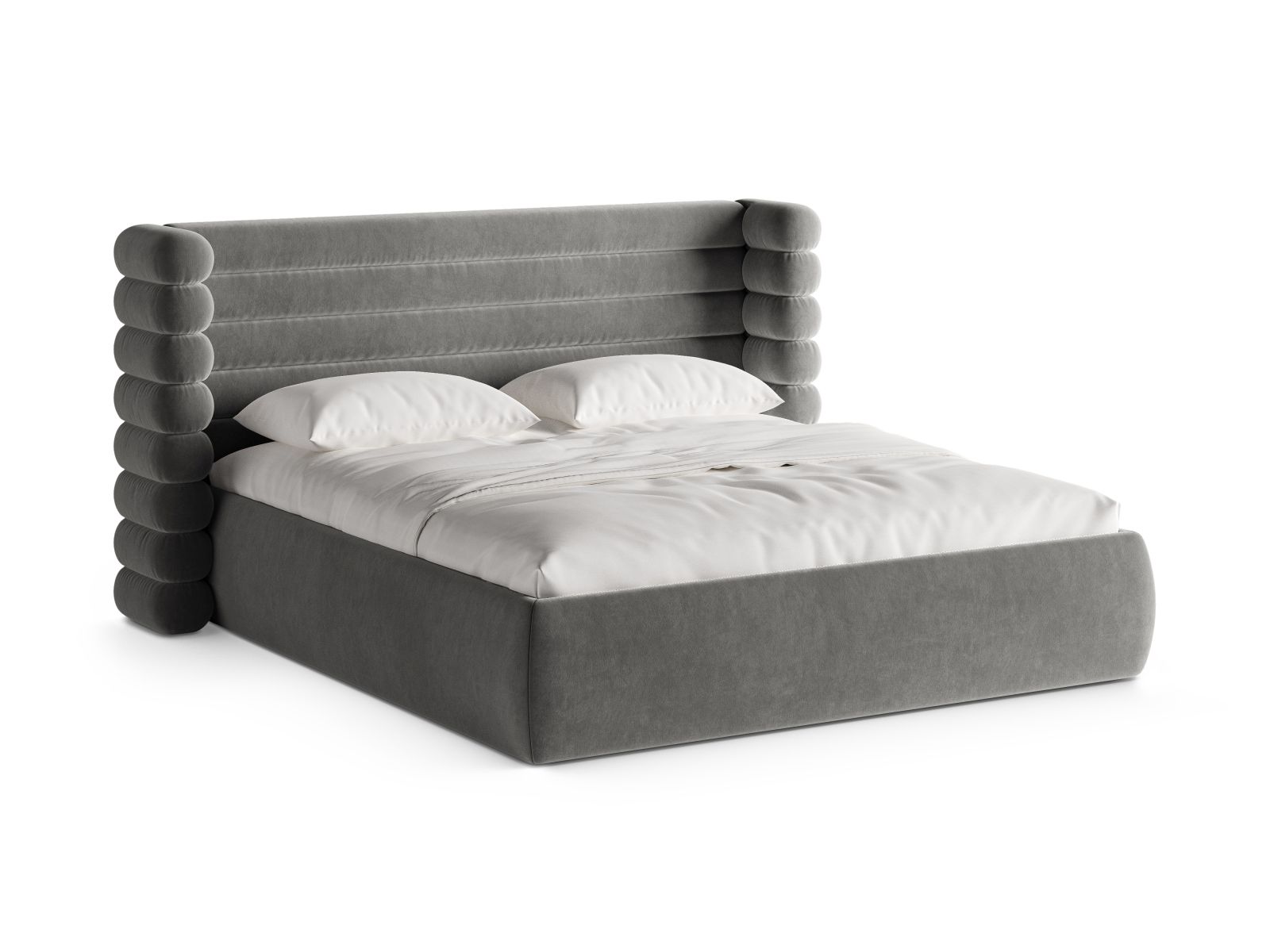 Storage Bed With Headboard, "Mount", 236x228x120