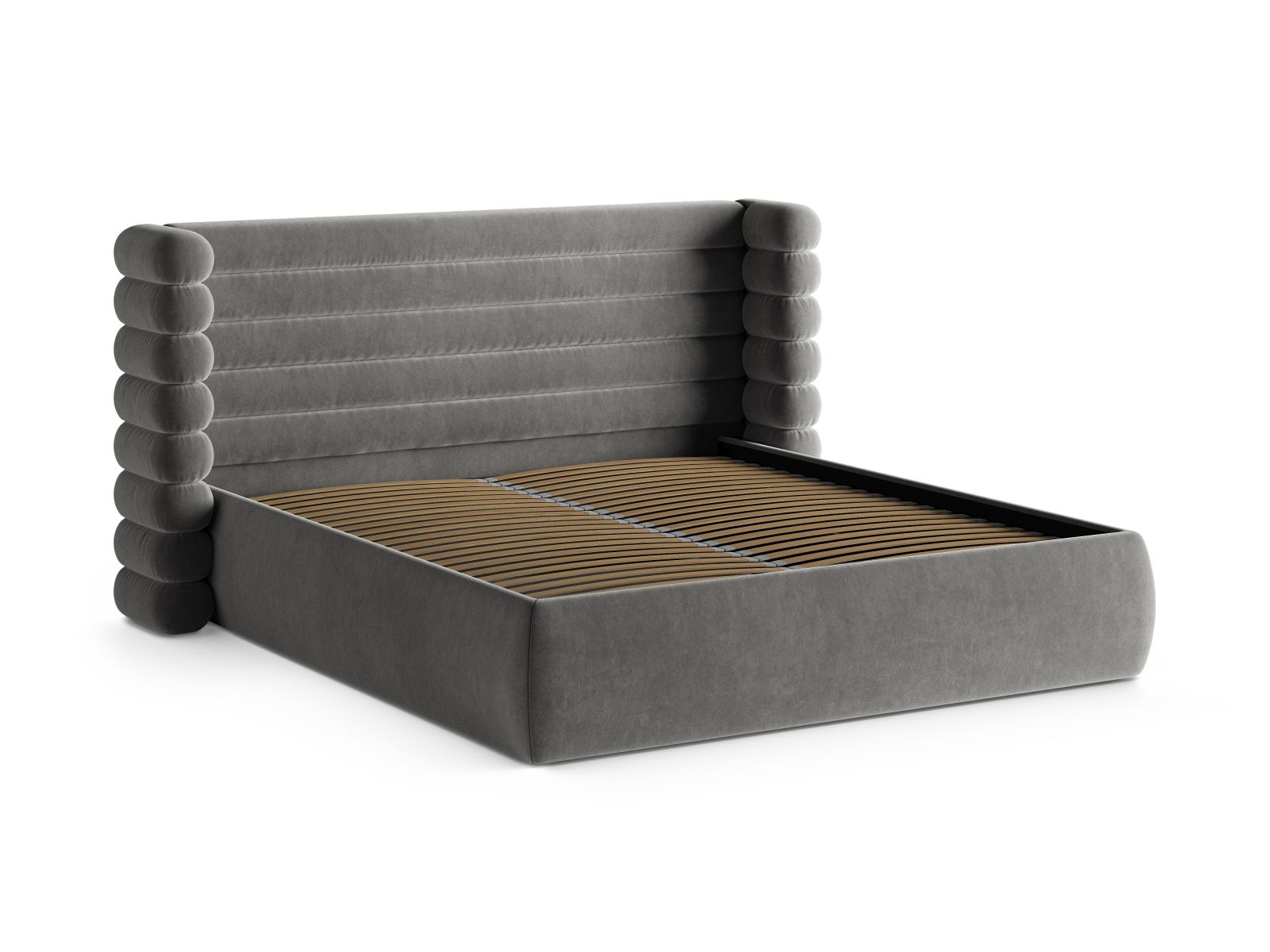 Storage Bed With Headboard, "Mount", 236x228x120