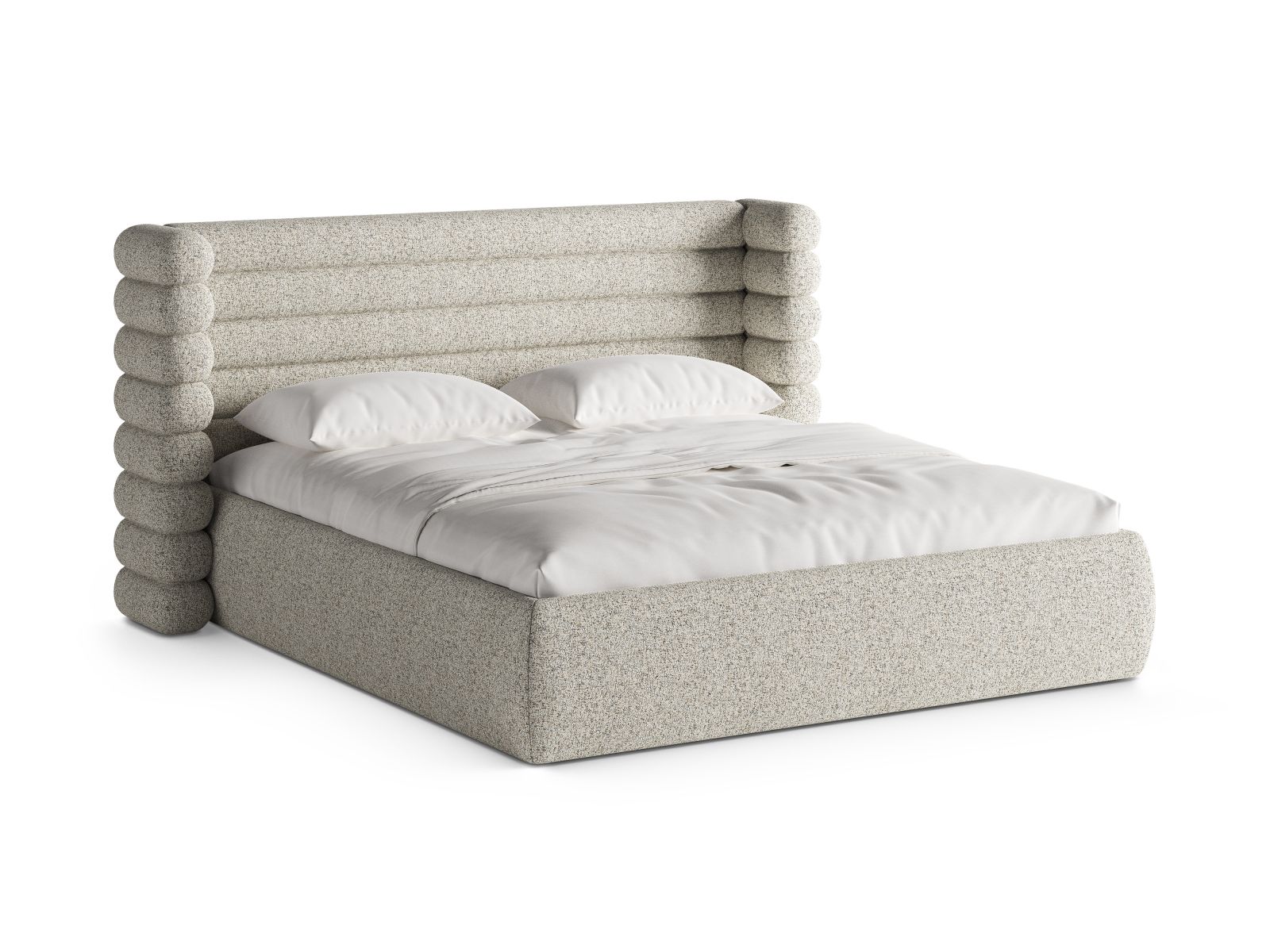 Storage Bed With Headboard, "Mount", 236x228x120