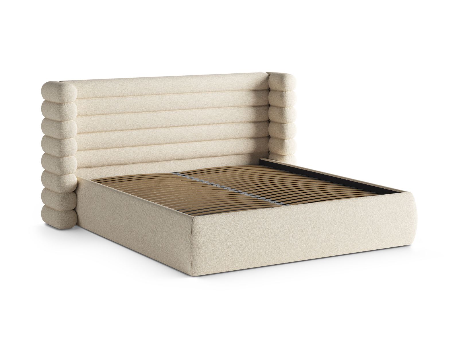 Storage Bed With Headboard, "Mount", 236x228x120