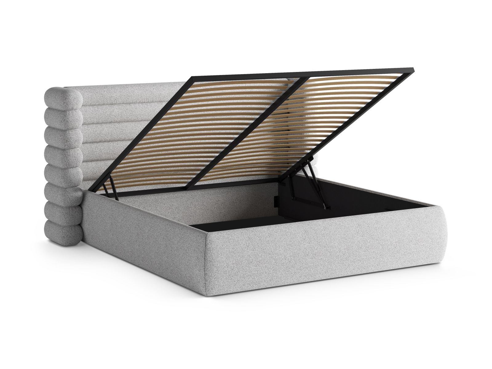 Storage Bed With Headboard, "Mount", 236x228x120