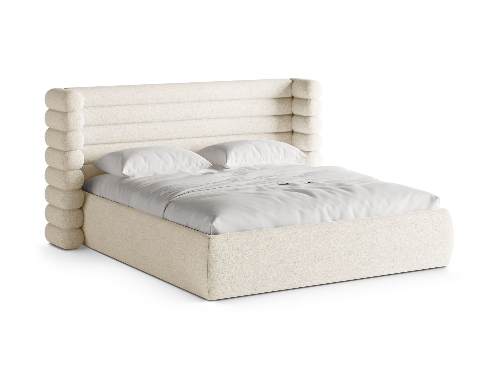 Storage Bed With Headboard, "Mount", 256x228x120