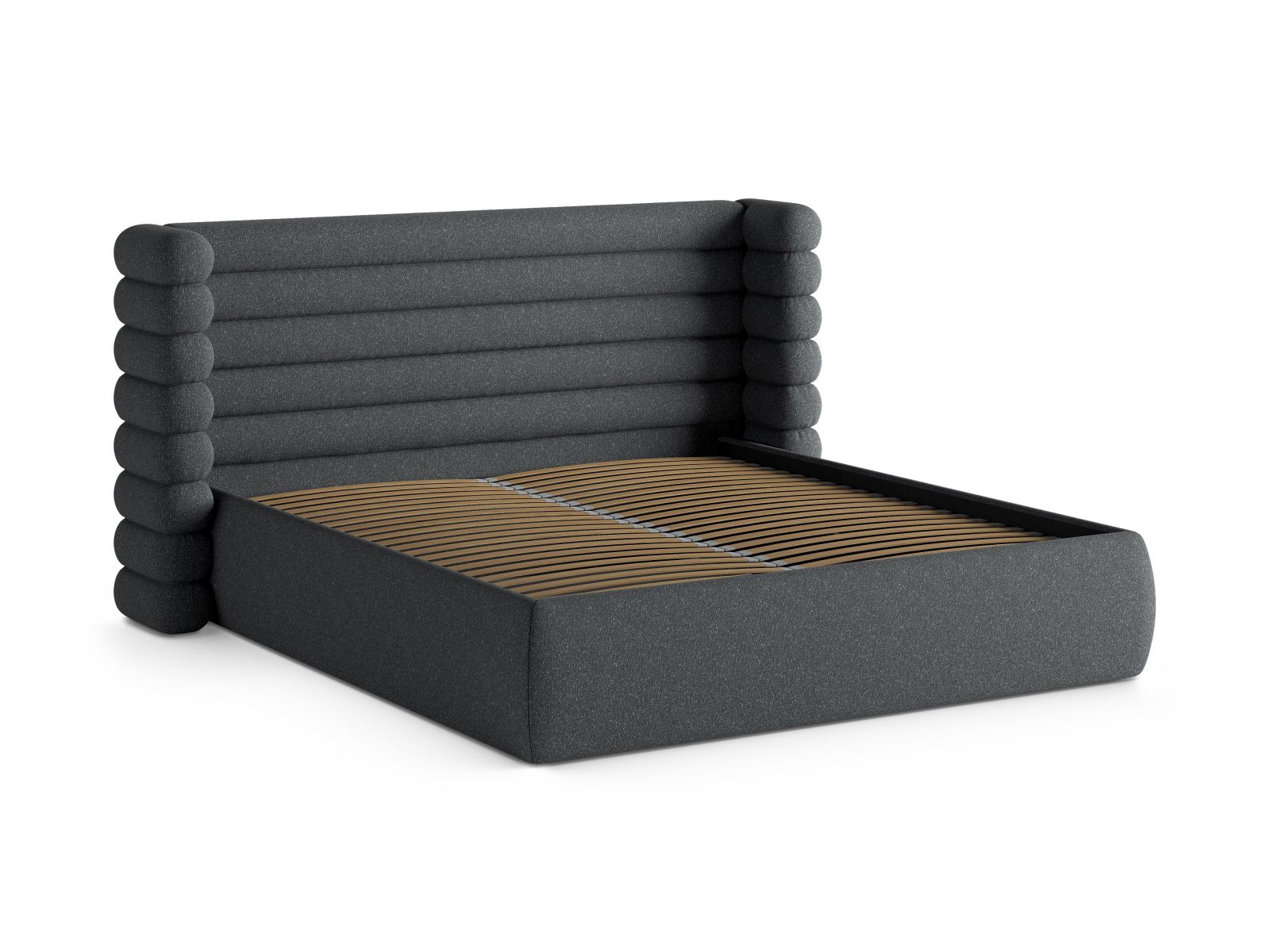Storage Bed With Headboard, "Mount", 236x228x120