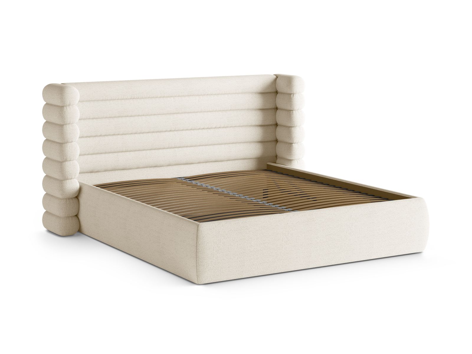 Storage Bed With Headboard, "Mount", 256x228x120