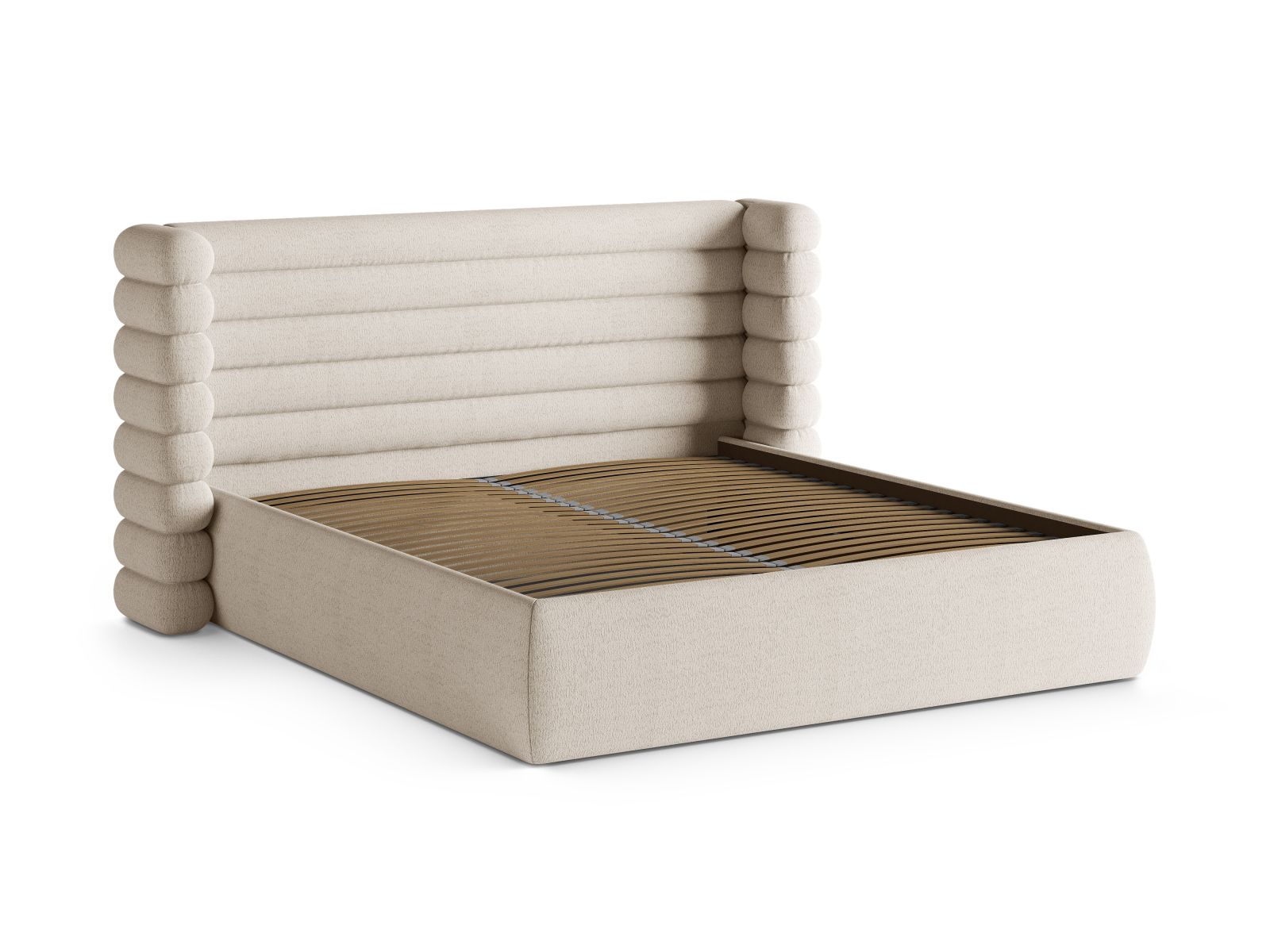 Storage Bed With Headboard, "Mount", 256x228x120
