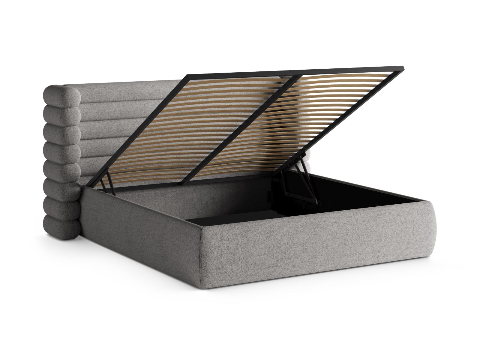 Storage Bed With Headboard, "Mount", 256x228x120