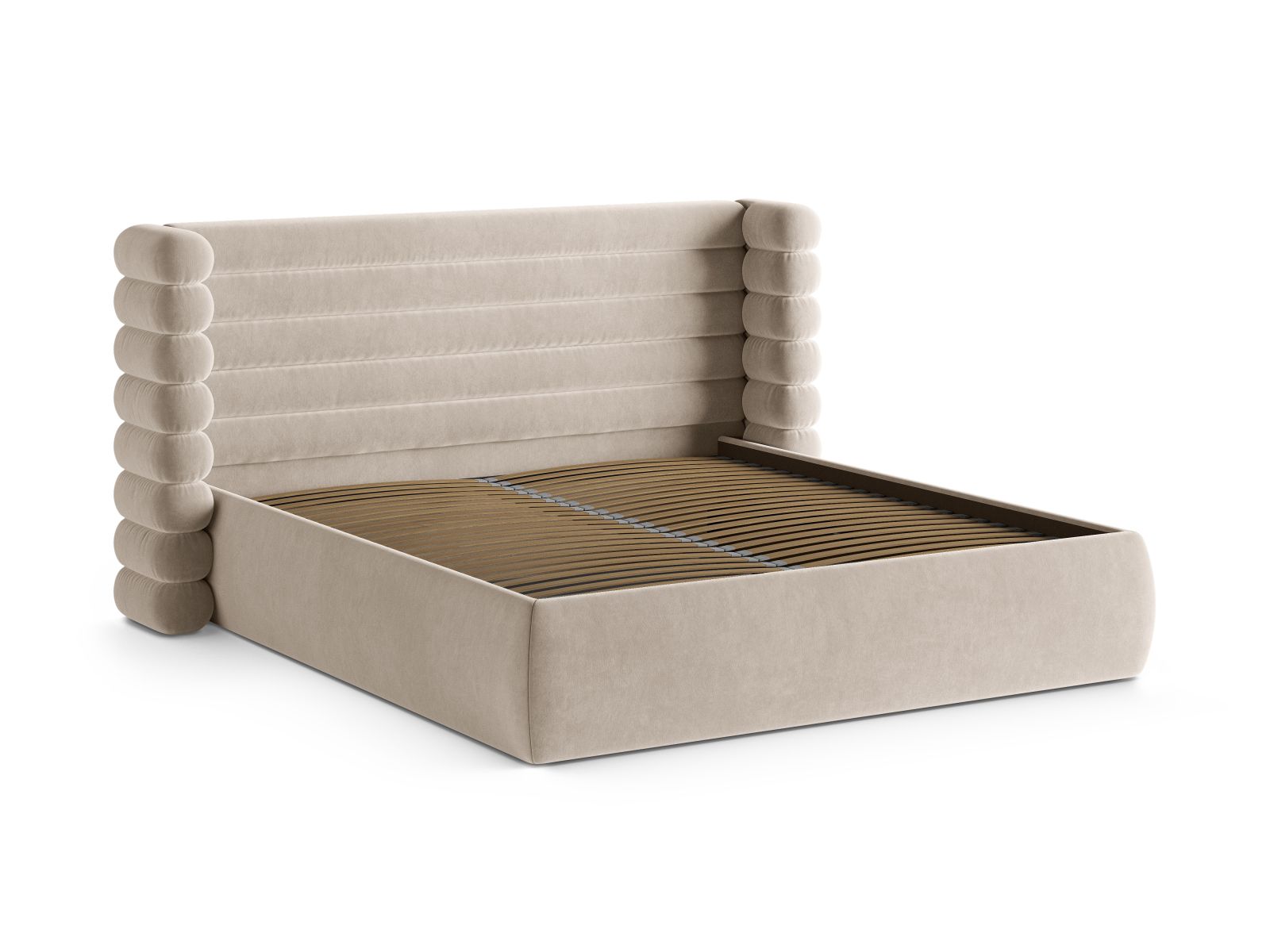 Storage Bed With Headboard, "Mount", 256x228x120
