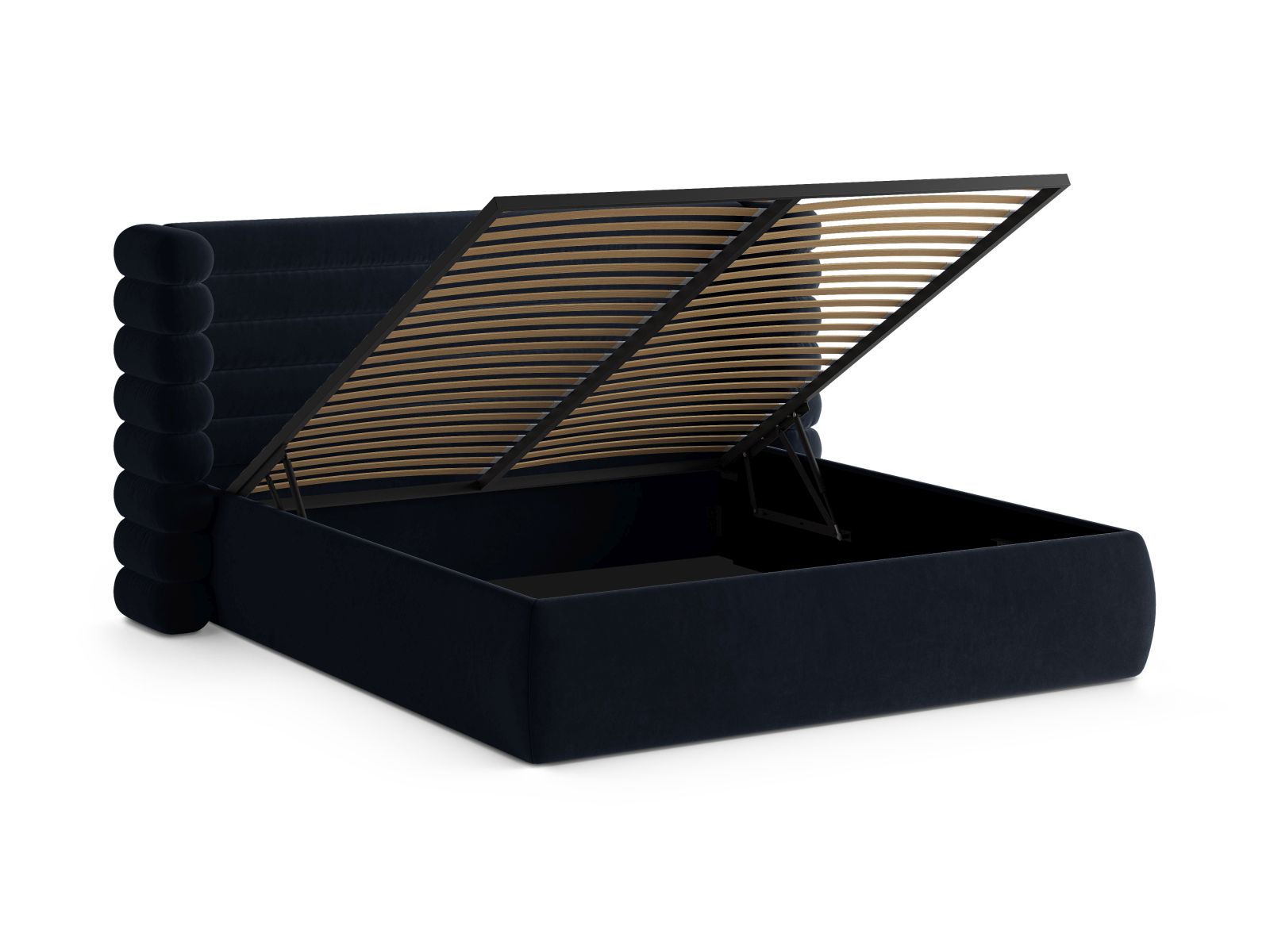 Storage Bed With Headboard, "Mount", 256x228x120