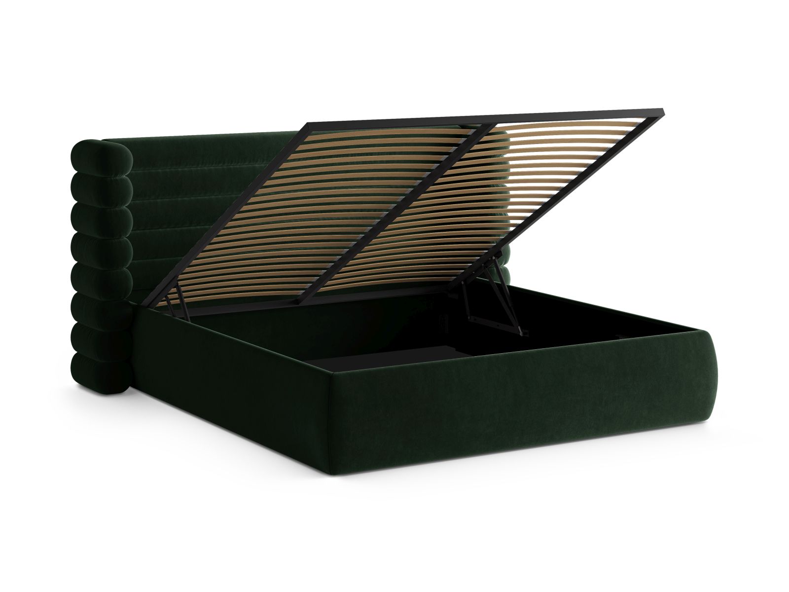 Storage Bed With Headboard, "Mount", 256x228x120