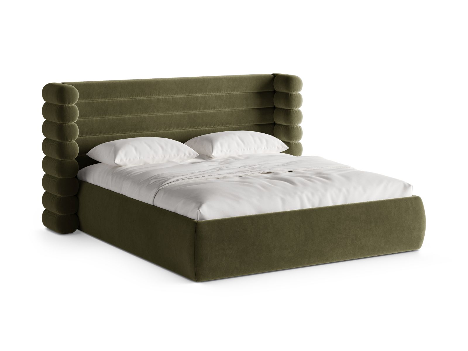 Storage Bed With Headboard, "Mount", 256x228x120