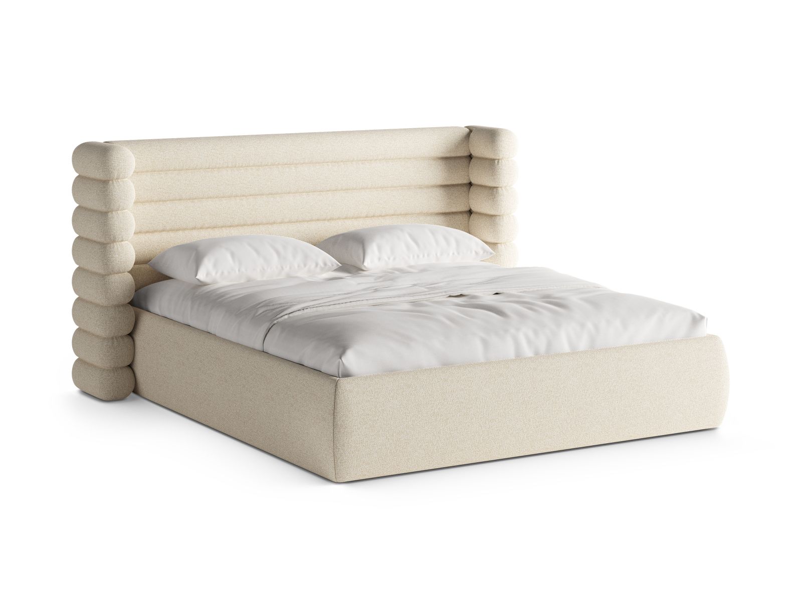 Storage Bed With Headboard, "Mount", 256x228x120