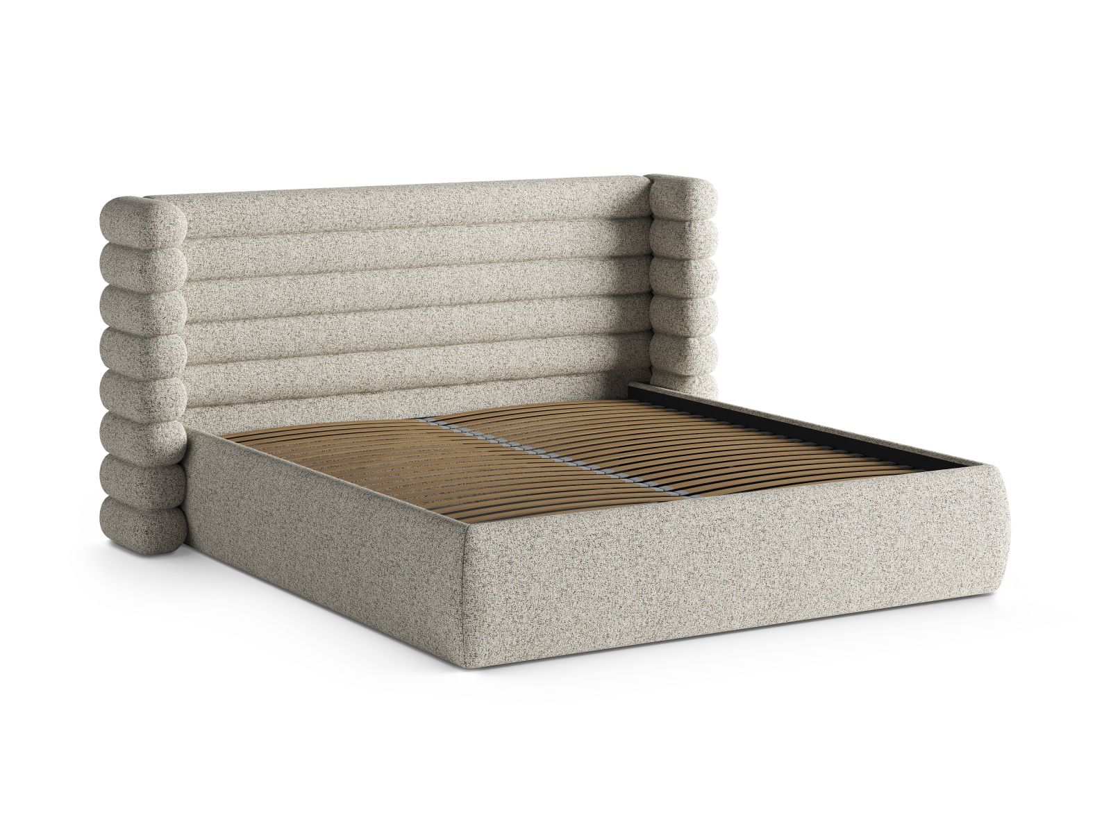 Storage Bed With Headboard, "Mount", 256x228x120