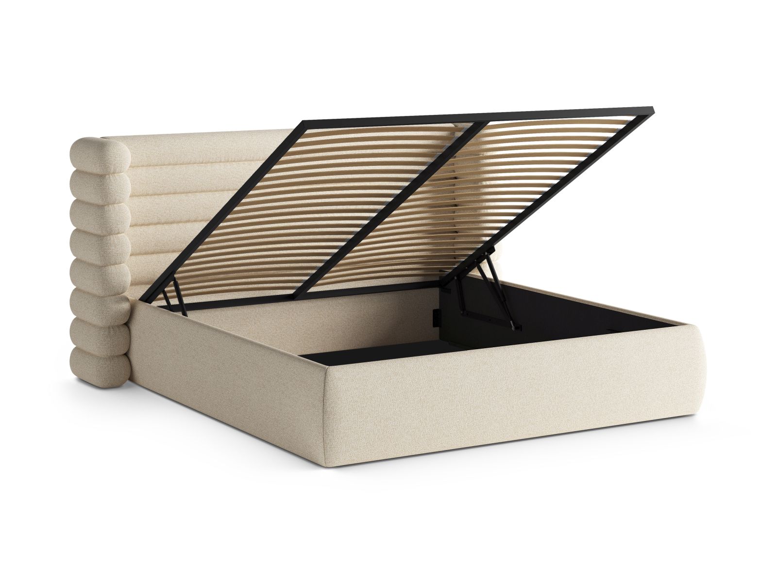 Storage Bed With Headboard, "Mount", 256x228x120