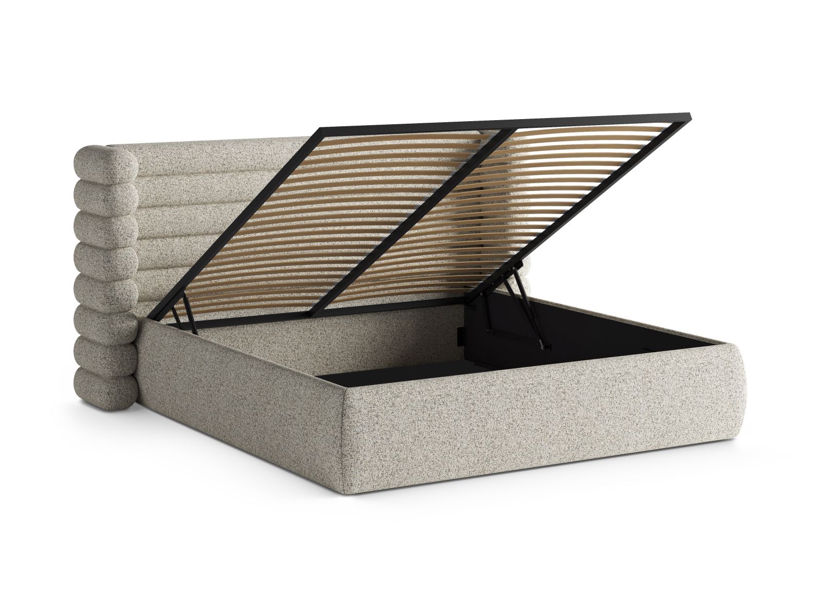 Storage Bed With Headboard, "Mount", 256x228x120